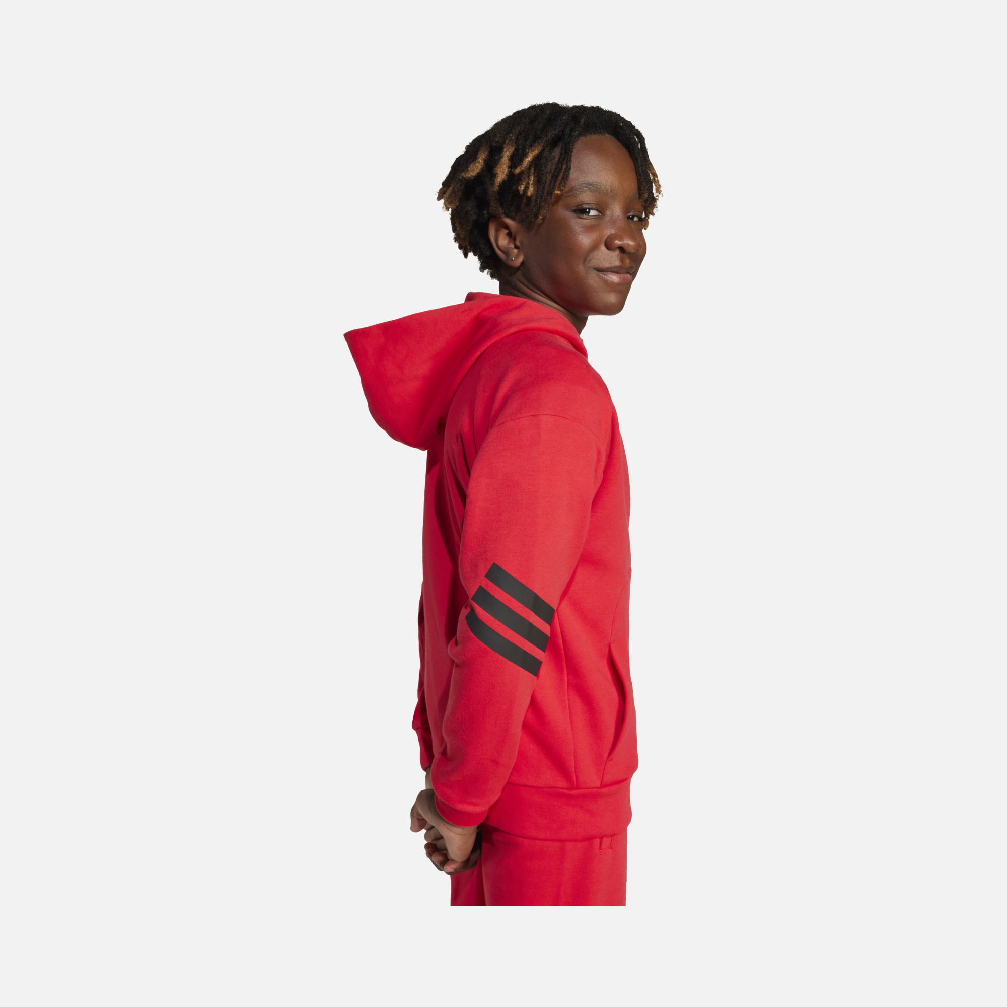 adidas Sportswear Future Icons 3-Stripes Regular- Fit Full-Zip Hooded Çocuk Sweatshirt