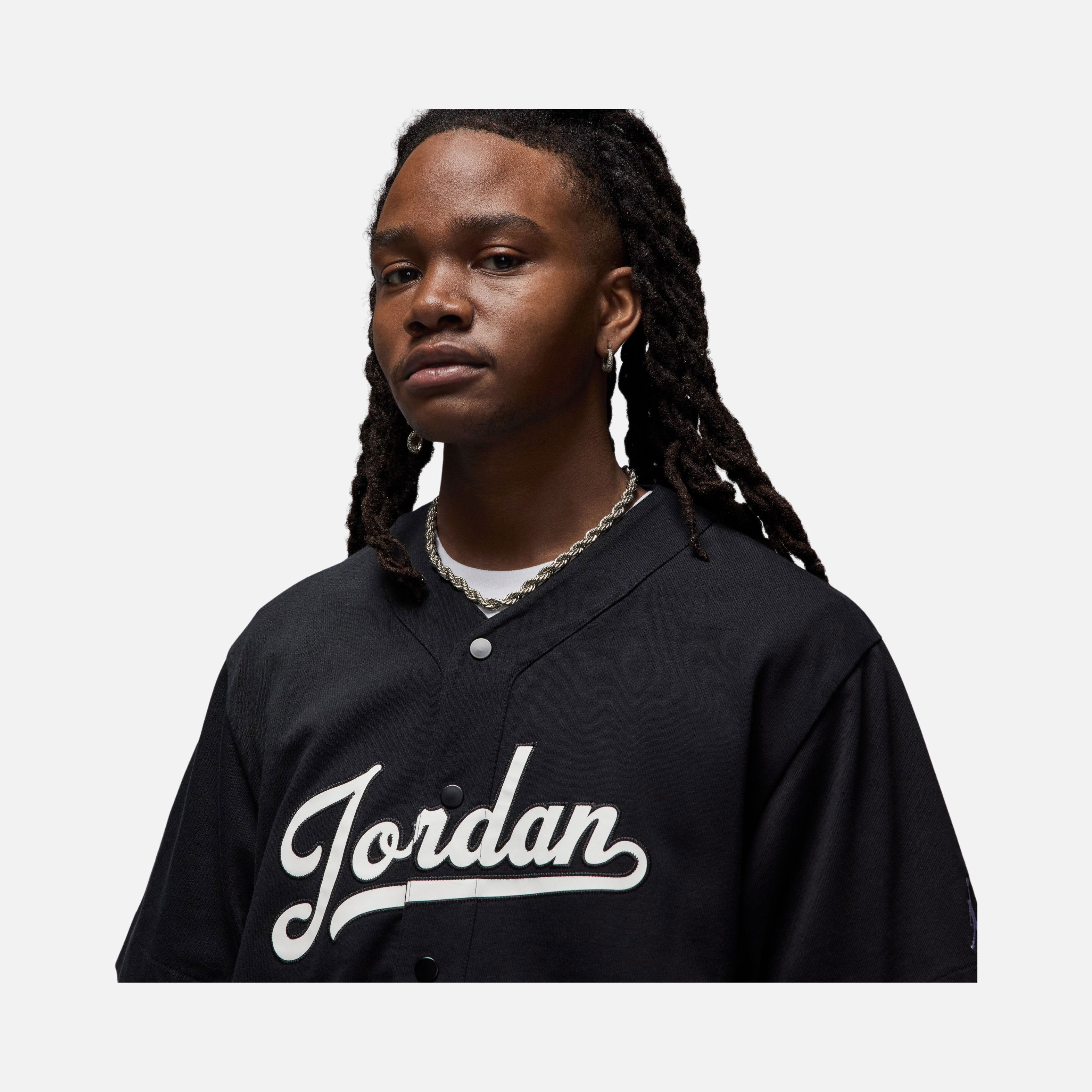 Jordan Flight MVP Statement Baseball Full-Snap Short-Sleeve Erkek Tişört