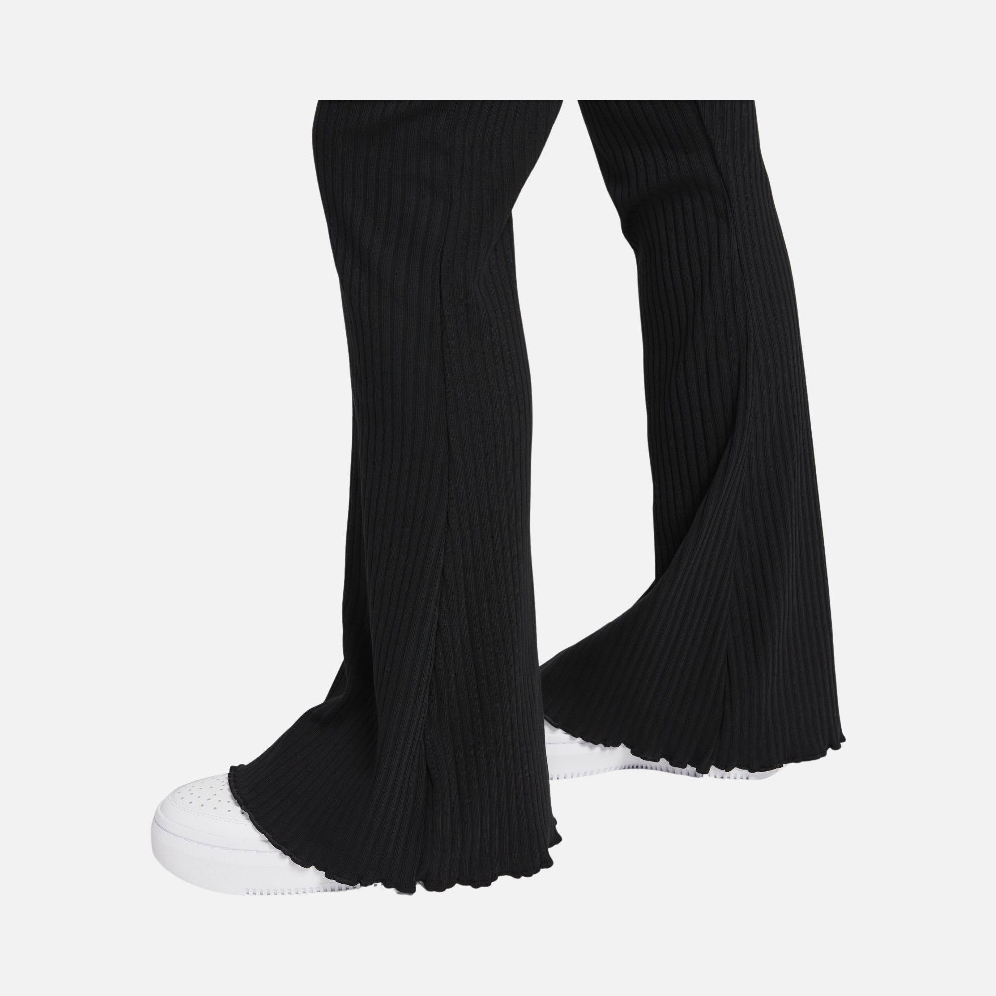 Nike Sportswear High-Waisted Wide Leg Ribbed Kadın Eşofman Altı