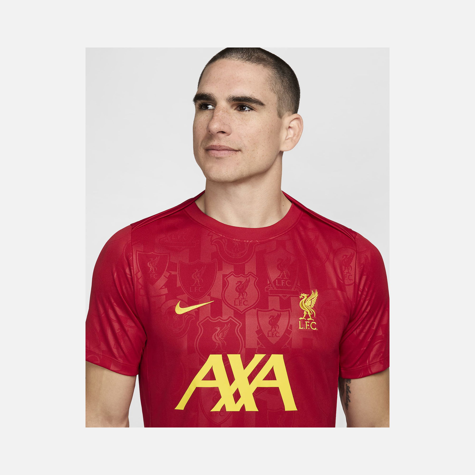 Nike Liverpool F.C. Academy Pro Dri-Fit Football Pre-Match Short-Sleeve Erkek Tişört