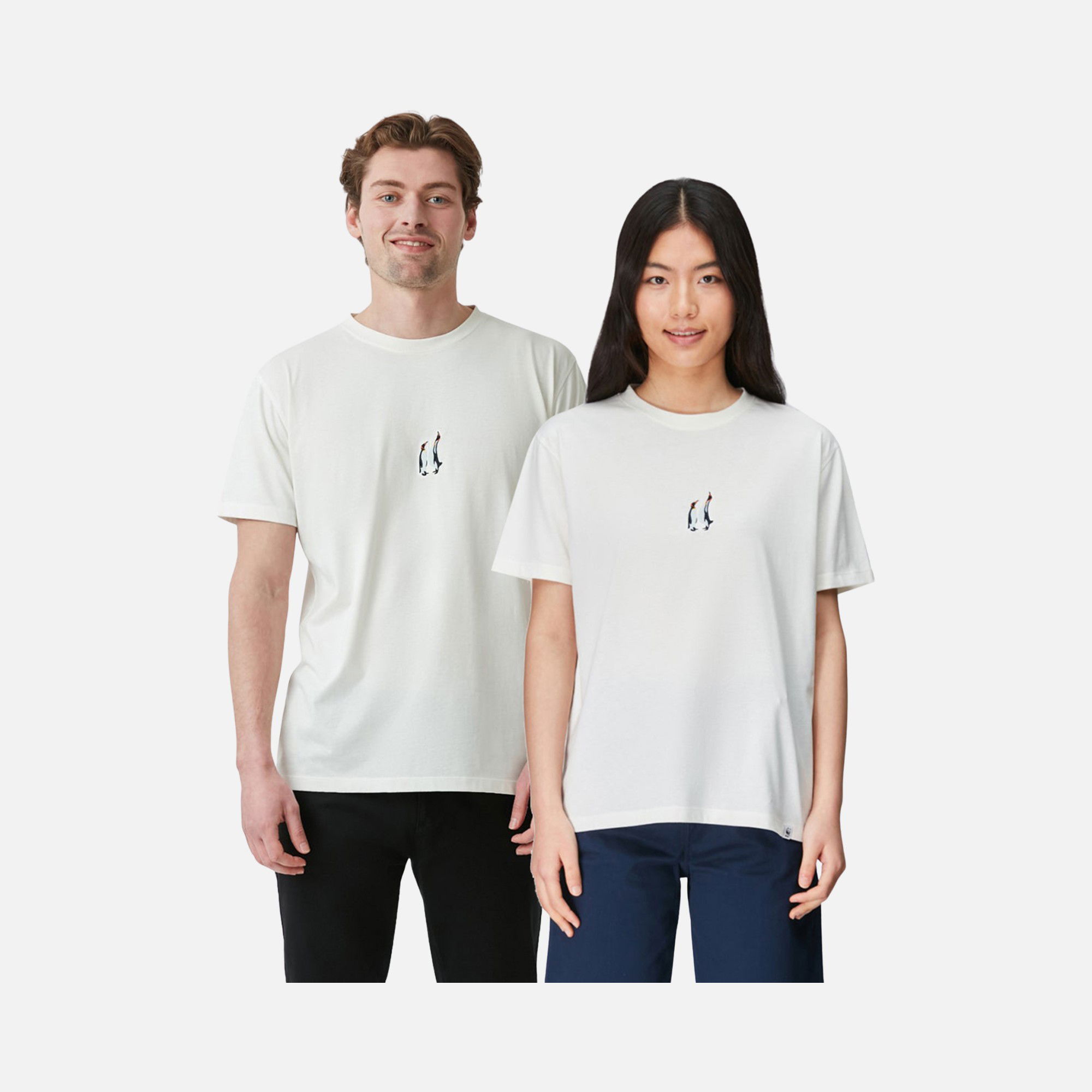 WWF Sportswear İmparator Penguen Embroidered Regular-Fit Short-Sleeve Unisex Tişört