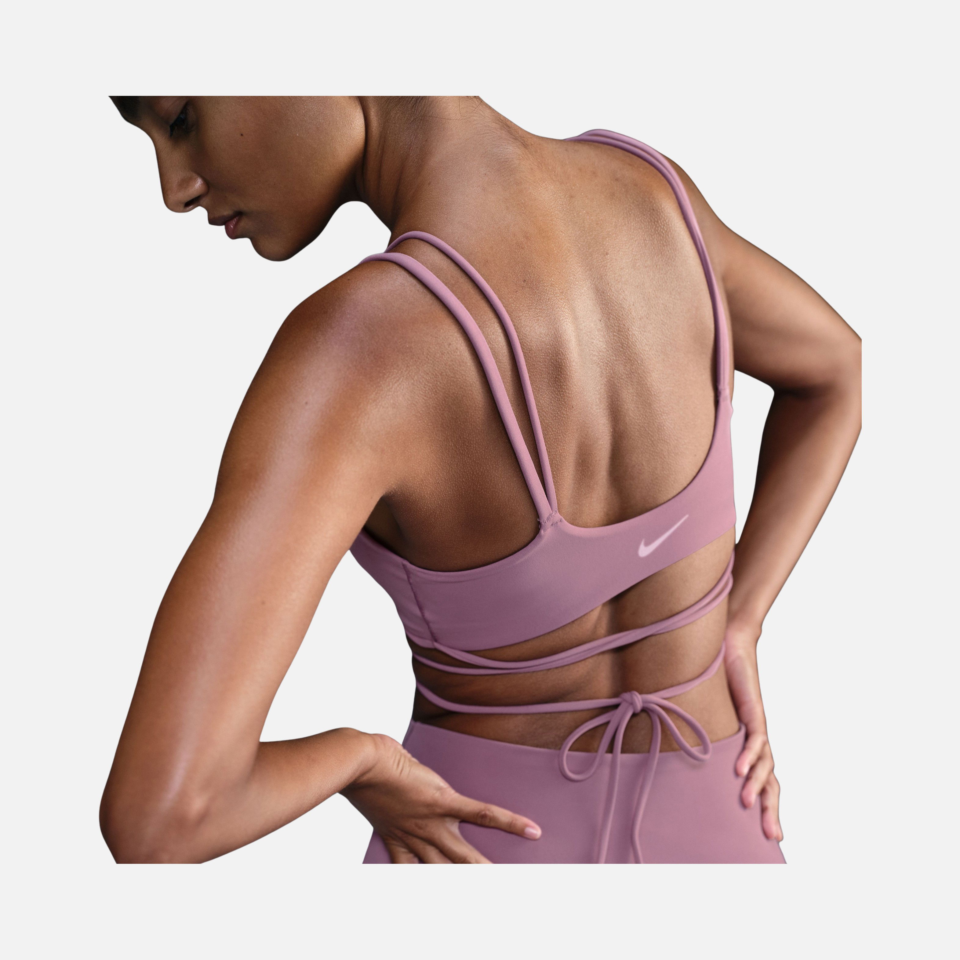 Nike Dri-Fit Zenvy Strappy Wrap Light-Support Padded Training Kadın Bra