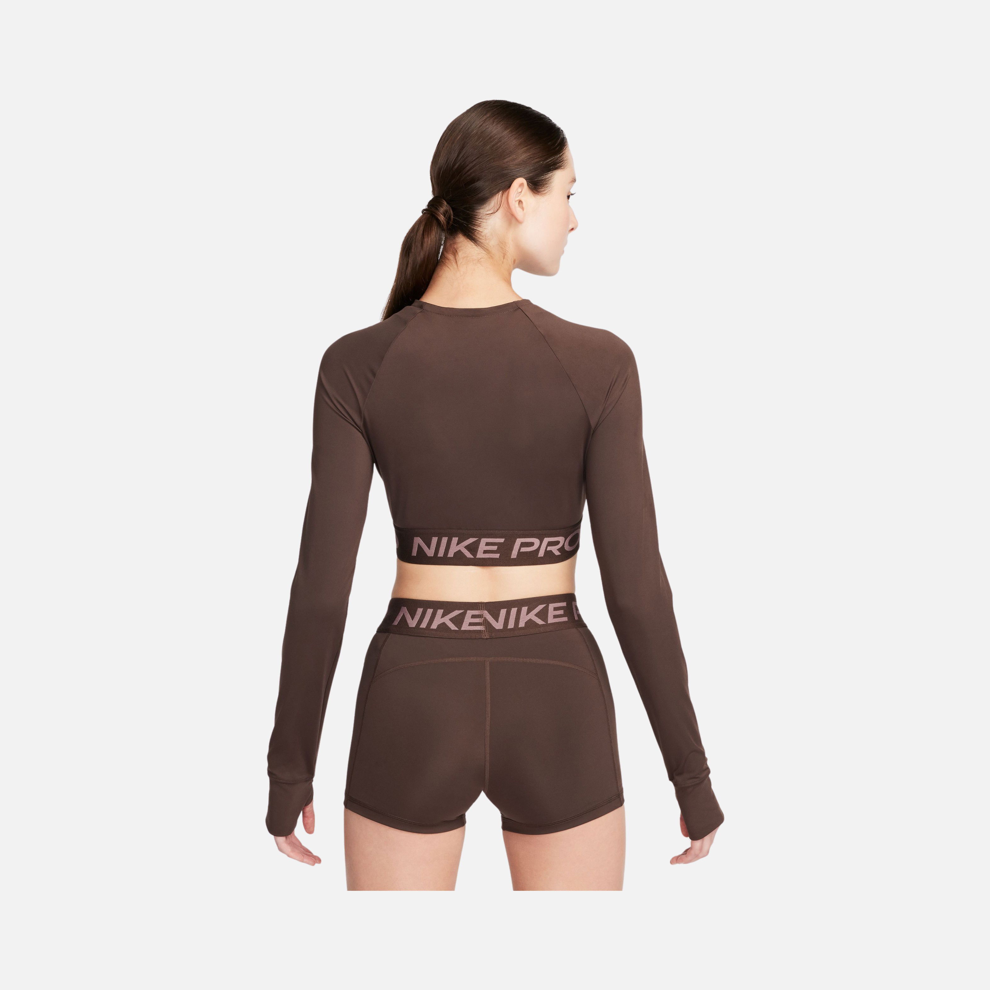 Nike Pro 365 Dri-Fit Cropped Training Long-Sleeve Kadın Tişört