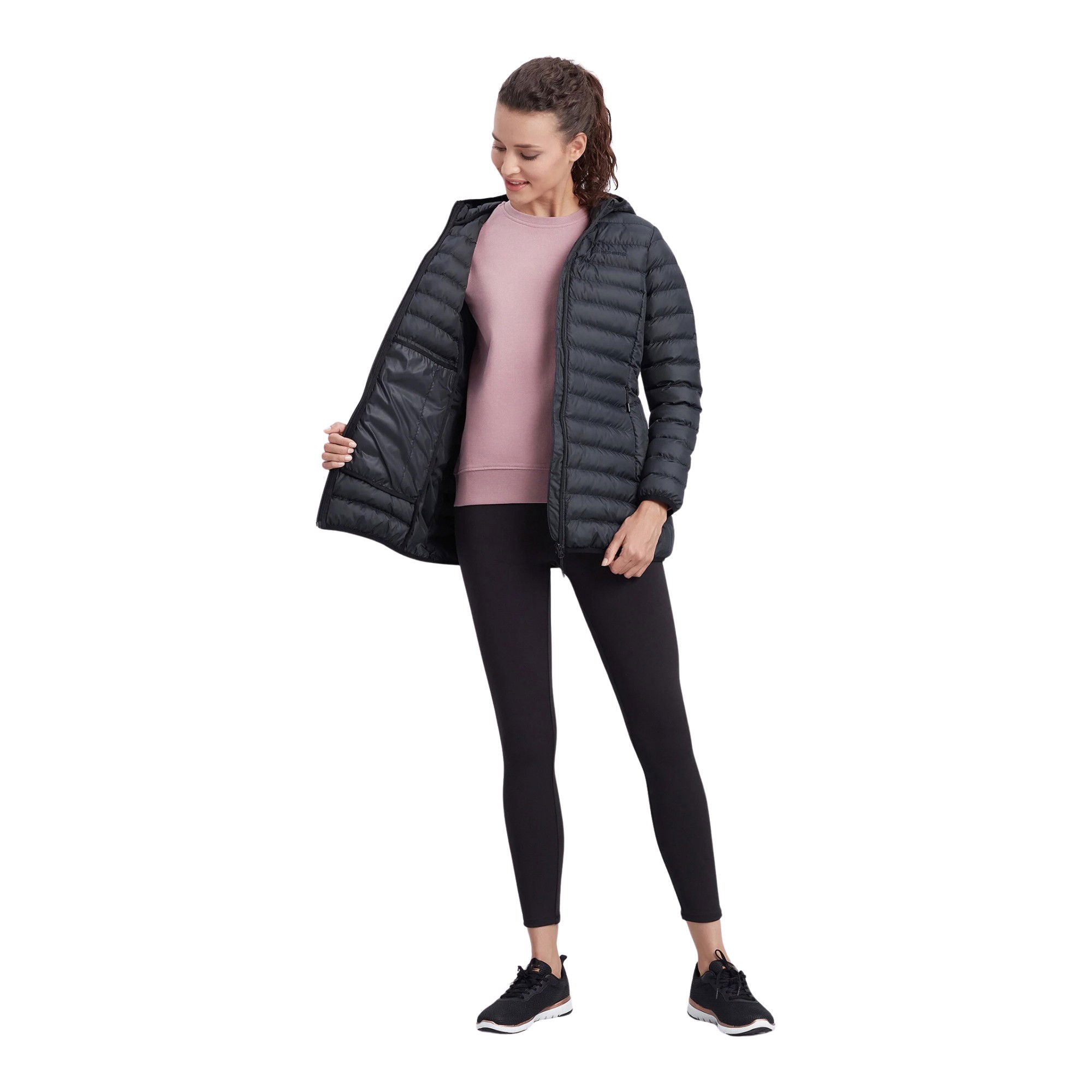 Skechers Essential Midi Lenght Full-Zip Hoodie Kadın Ceket