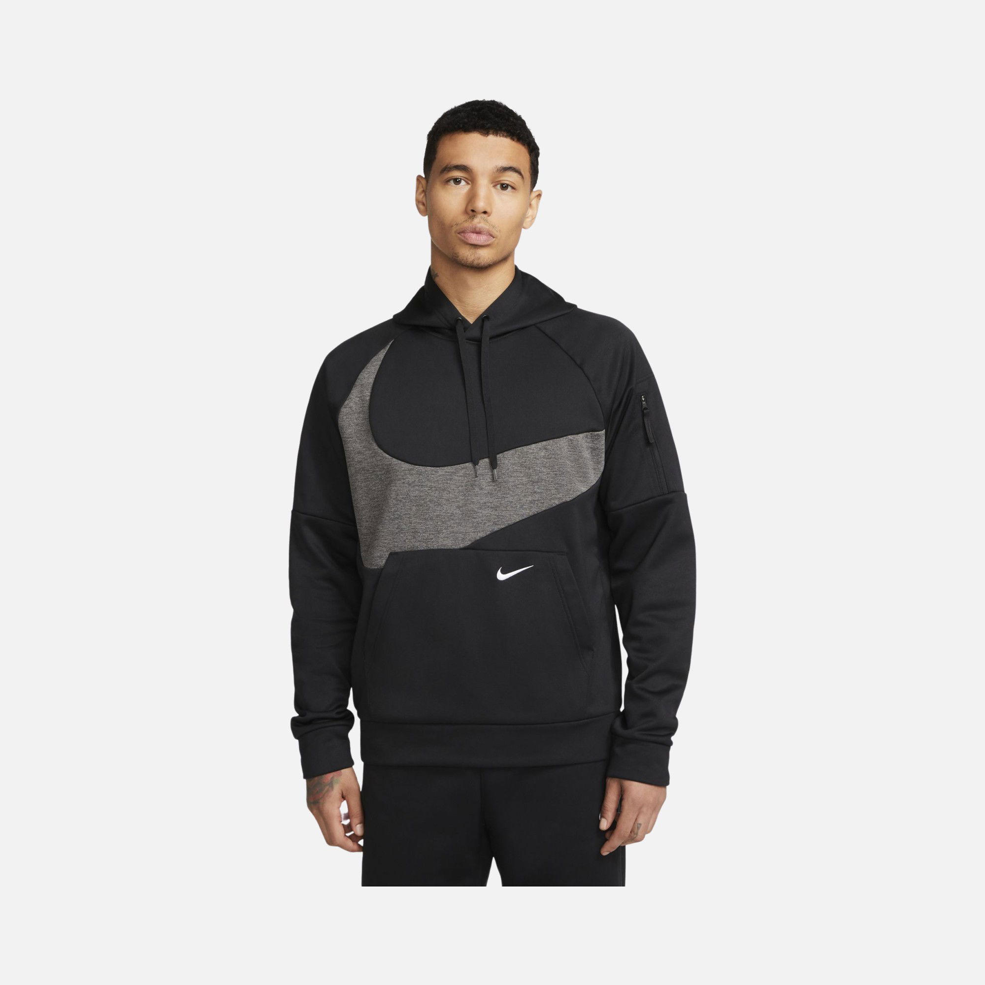 Nike Therma-Fit Pullover Swoosh Graphic Fitness Hoodie Erkek Sweatshirt
