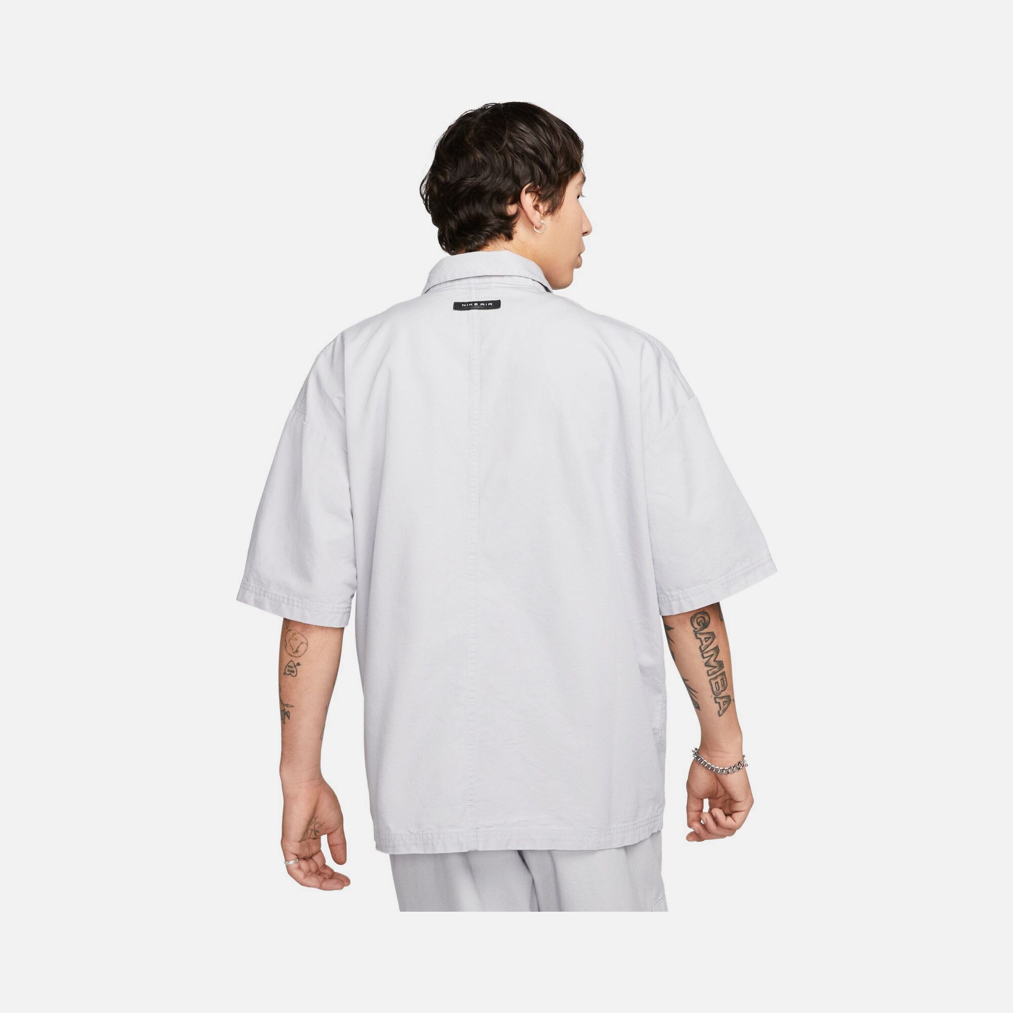 Nike Sportswear Air Woven Over Full-Zip Short-Sleeve Erkek Gömlek