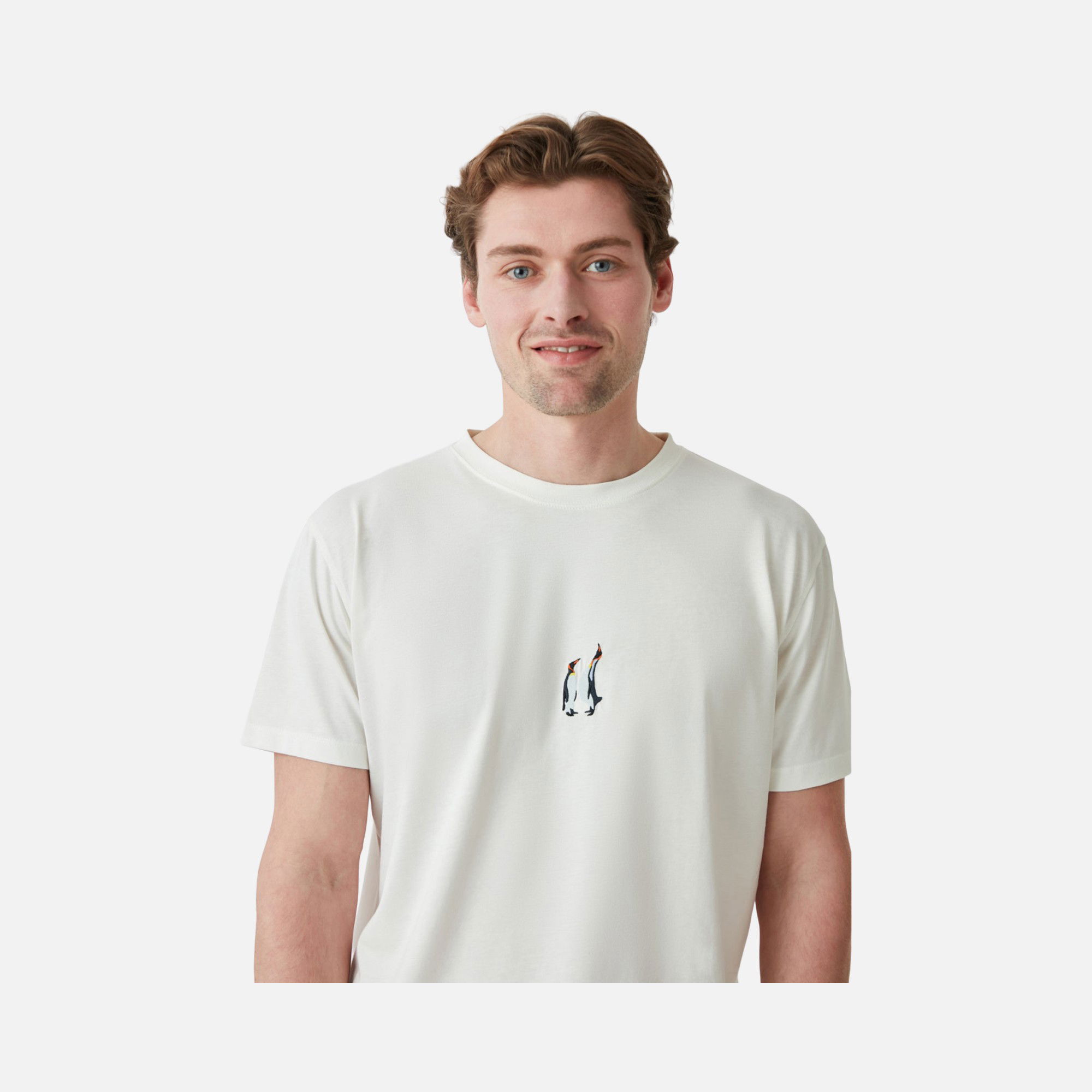 WWF Sportswear İmparator Penguen Embroidered Regular-Fit Short-Sleeve Unisex Tişört