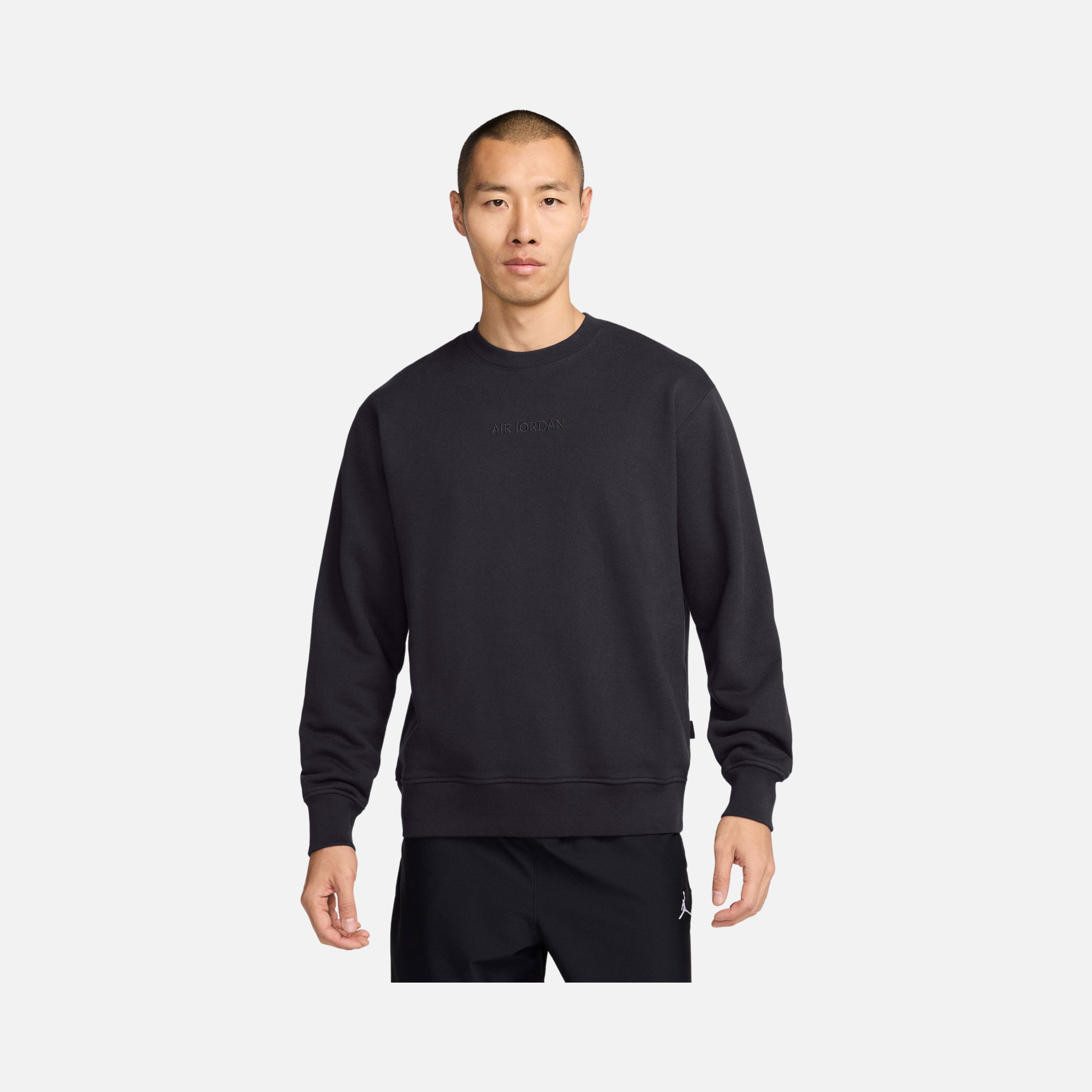 Nike Air Jordan Wordmark Fleece Crew-Neck Erkek Sweatshirt