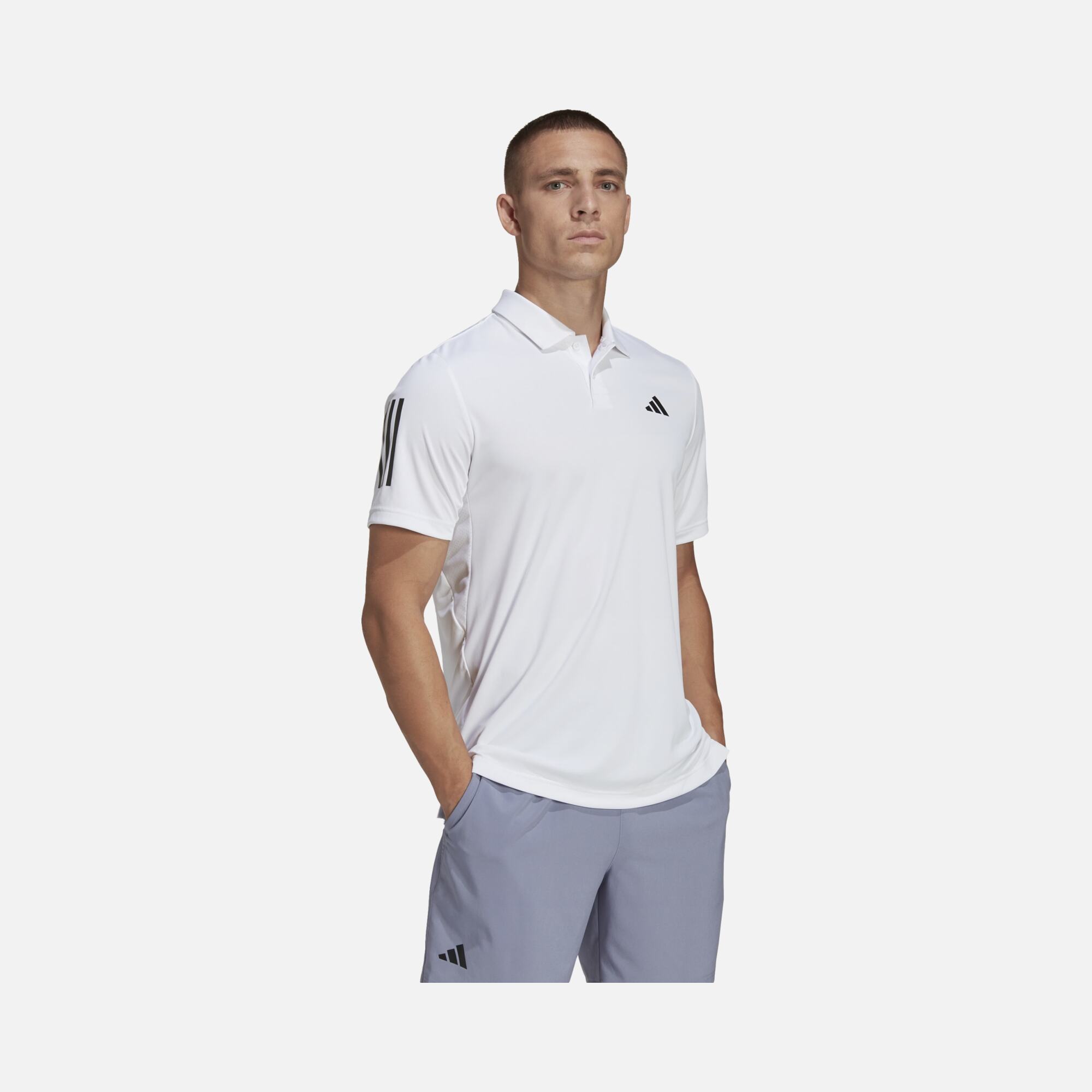adidas Club 3-Stripes Tennis Polo Short-Sleeve Erkek Tişört