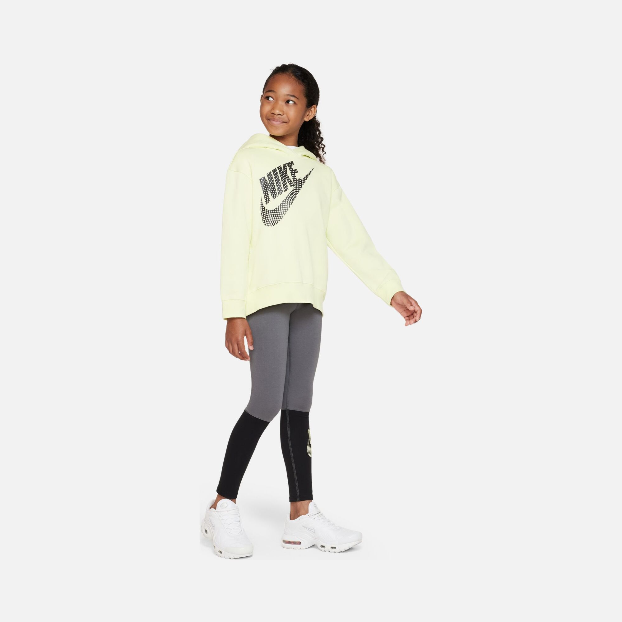 Nike Sportswear Swoosh Graphic Oversized Pullover Dance Hoodie (Girls') Çocuk Sweatshirt