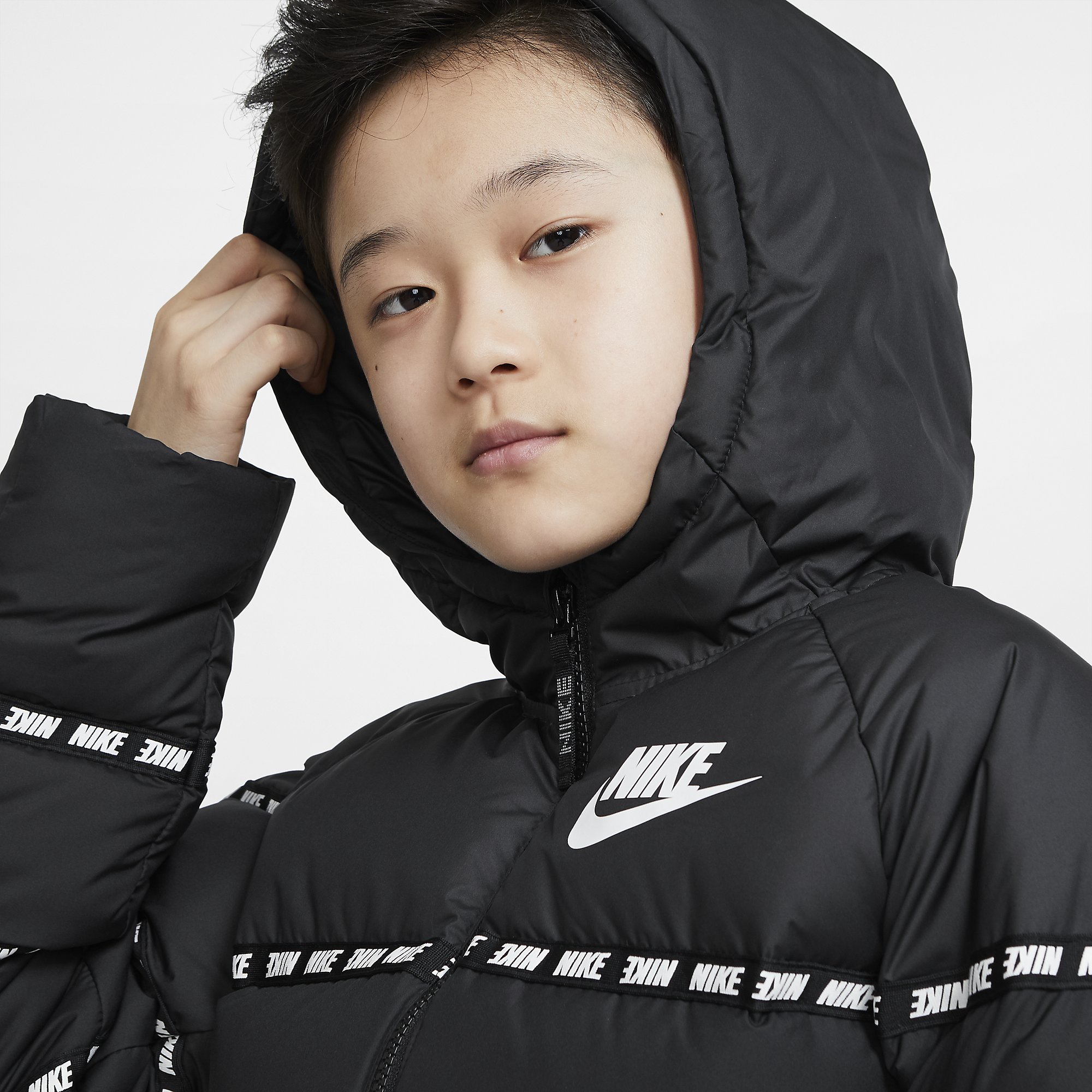 Nike Sportswear Down Full-Zip Hoodie Çocuk Mont
