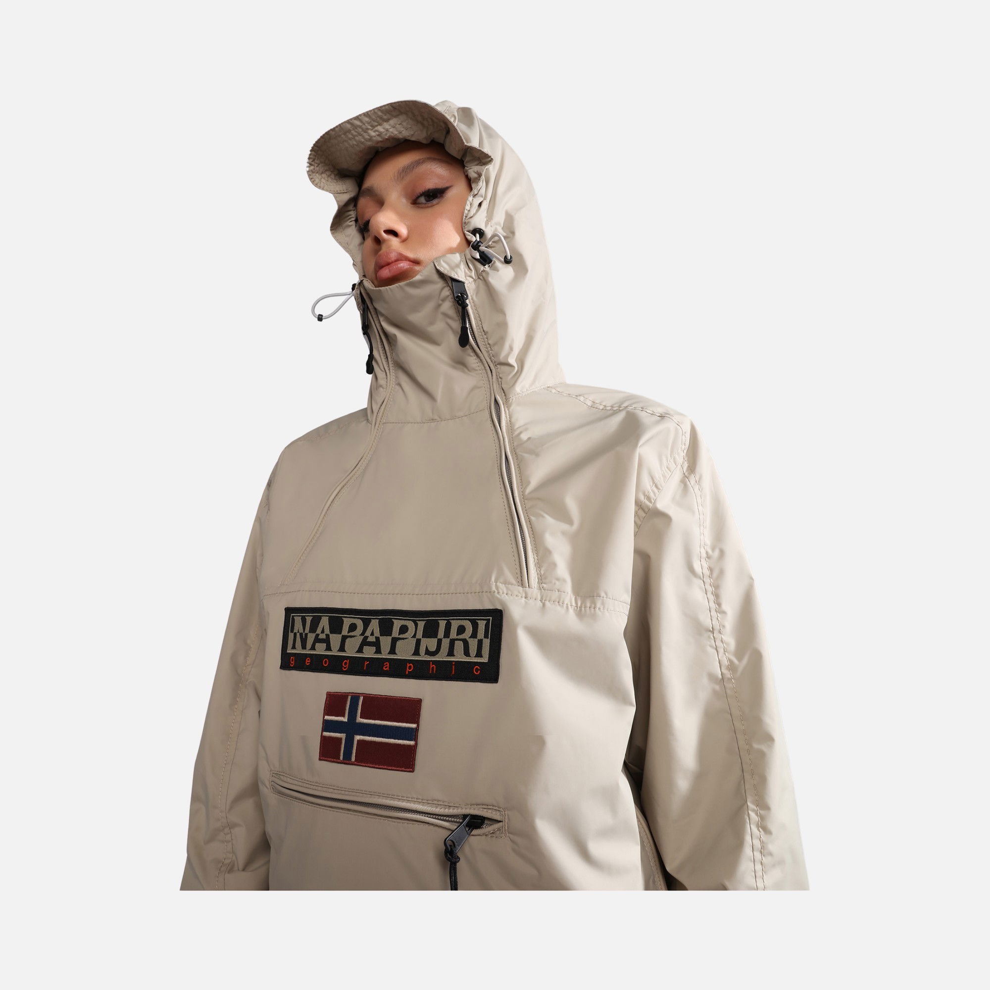 Napapijri Sportswear Northfarer 2.0 Anorak Two 1/4 Zippers Hoodie Erkek Ceket