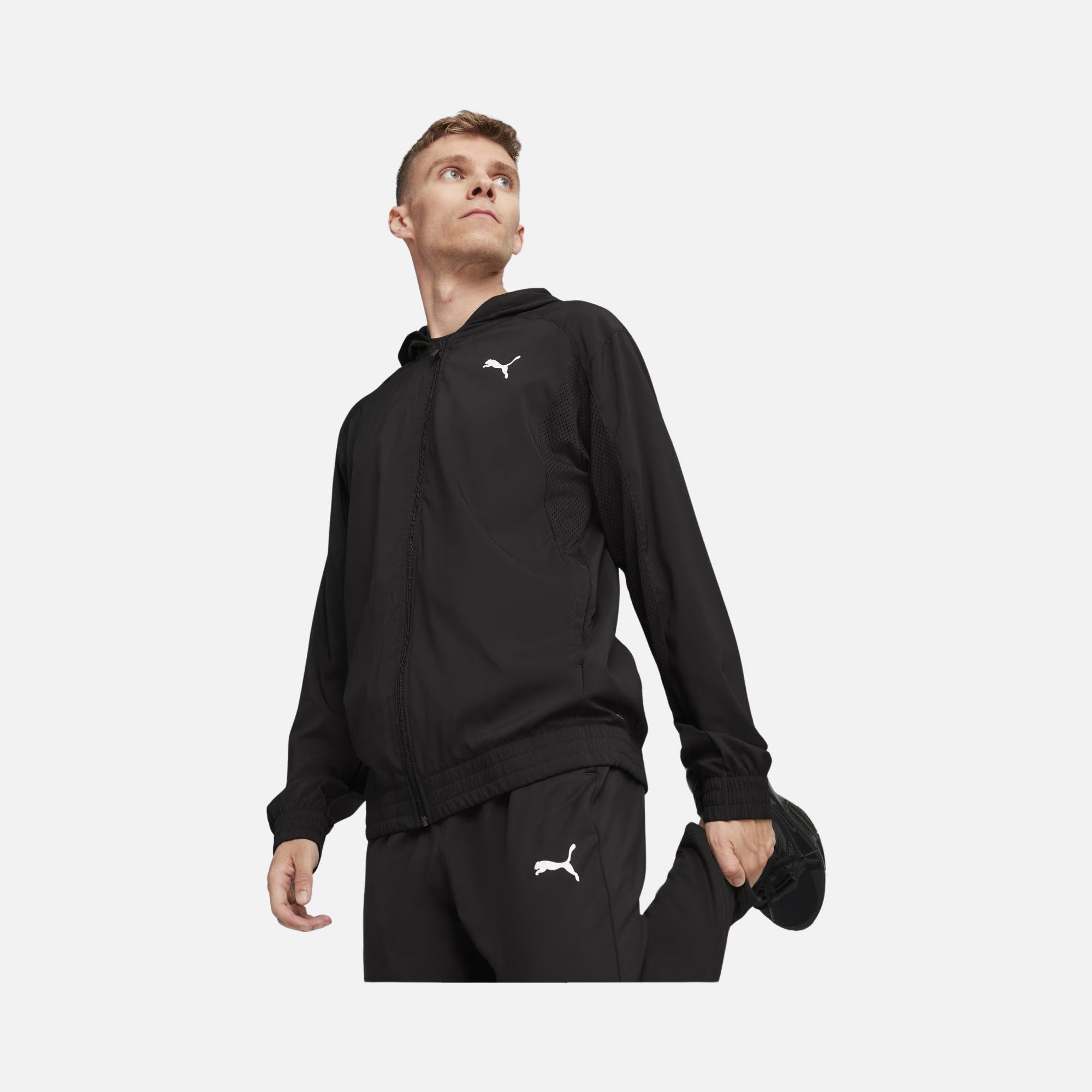 Puma Fit Woven Training Full-Zip Hoodie Erkek Ceket