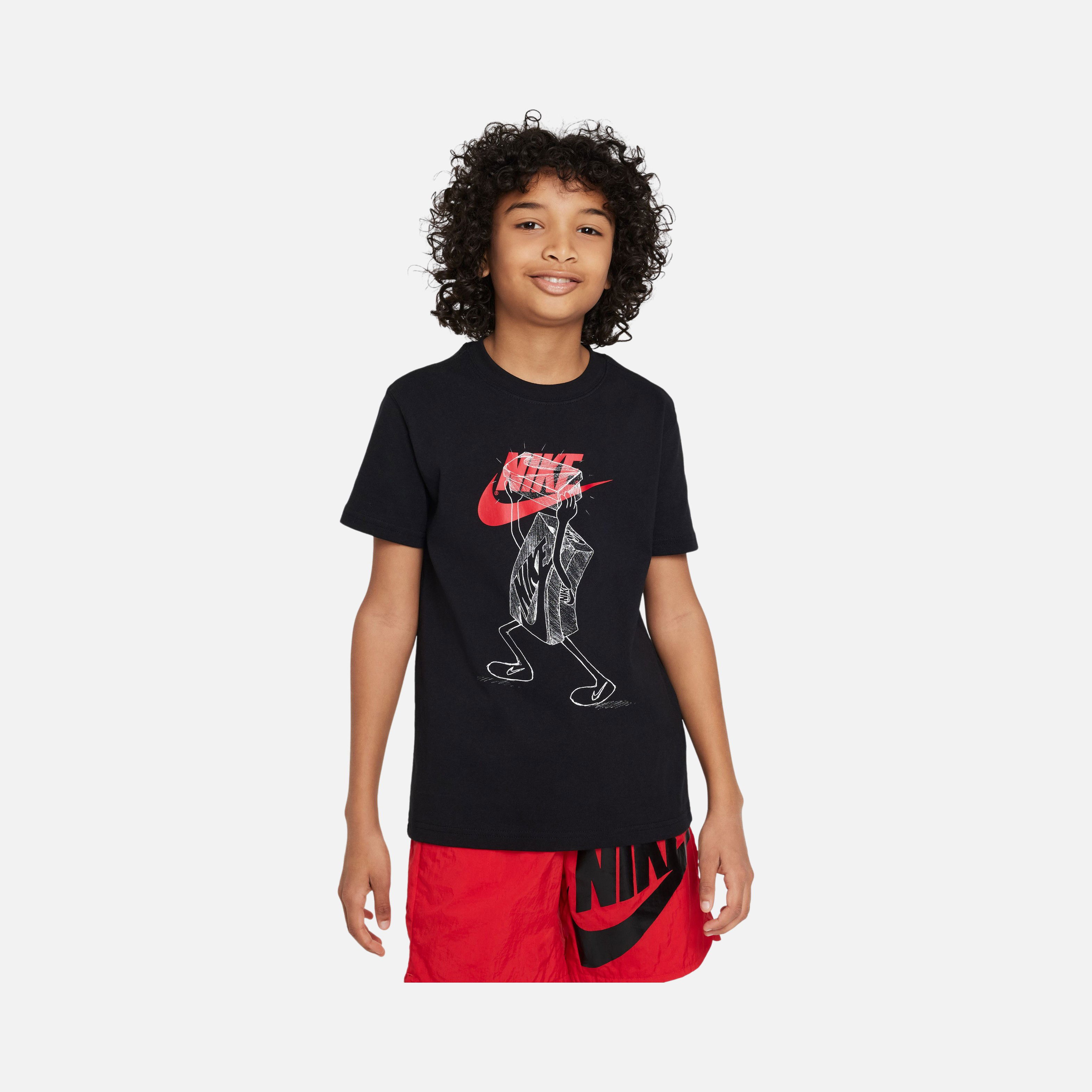Nike Sportswear Boxy Graphic 1 Short-Sleeve (Boys') Çocuk Tişört