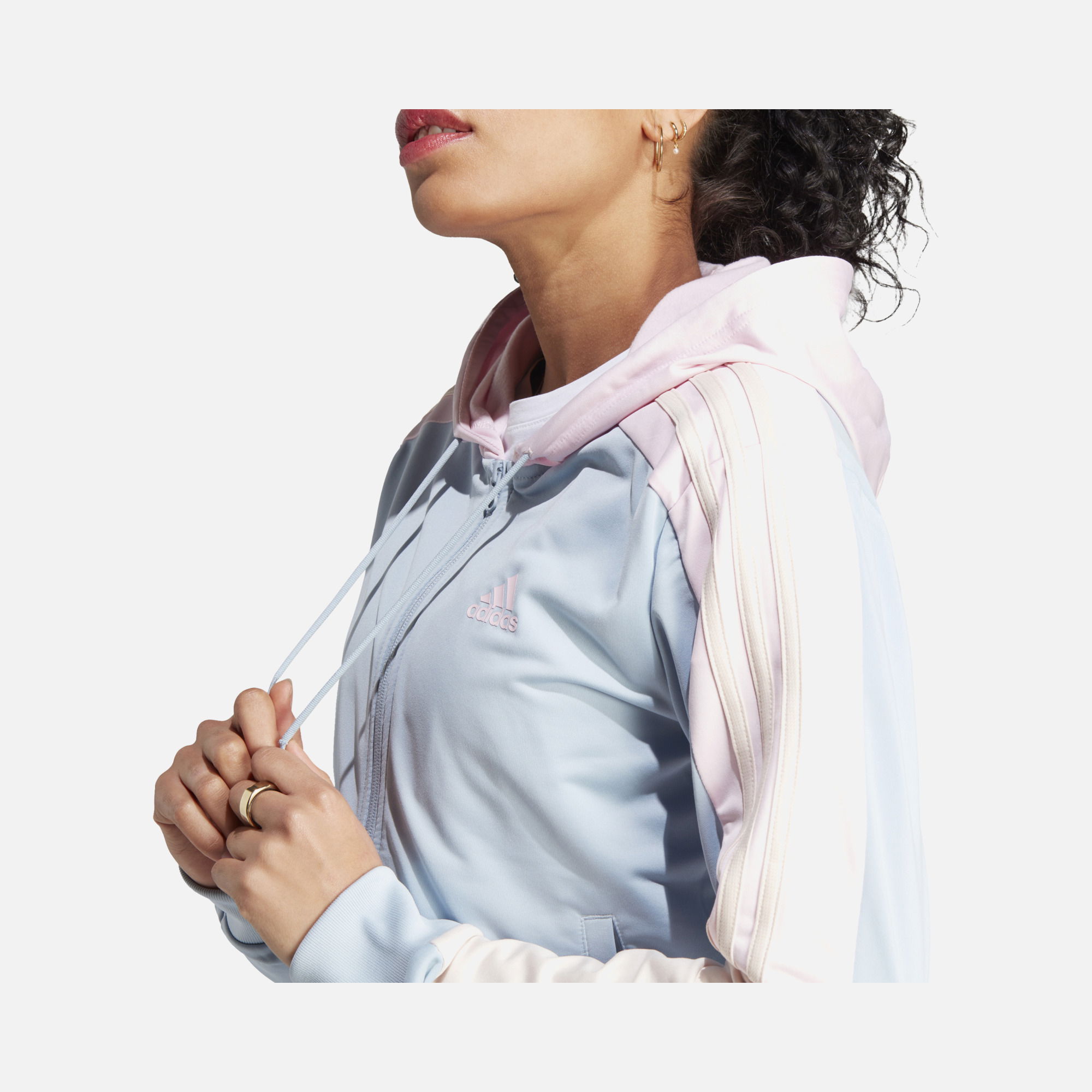 adidas Sportswear Boldblock Full-Zip 3-Stripes Kadın Eşofman Takımı