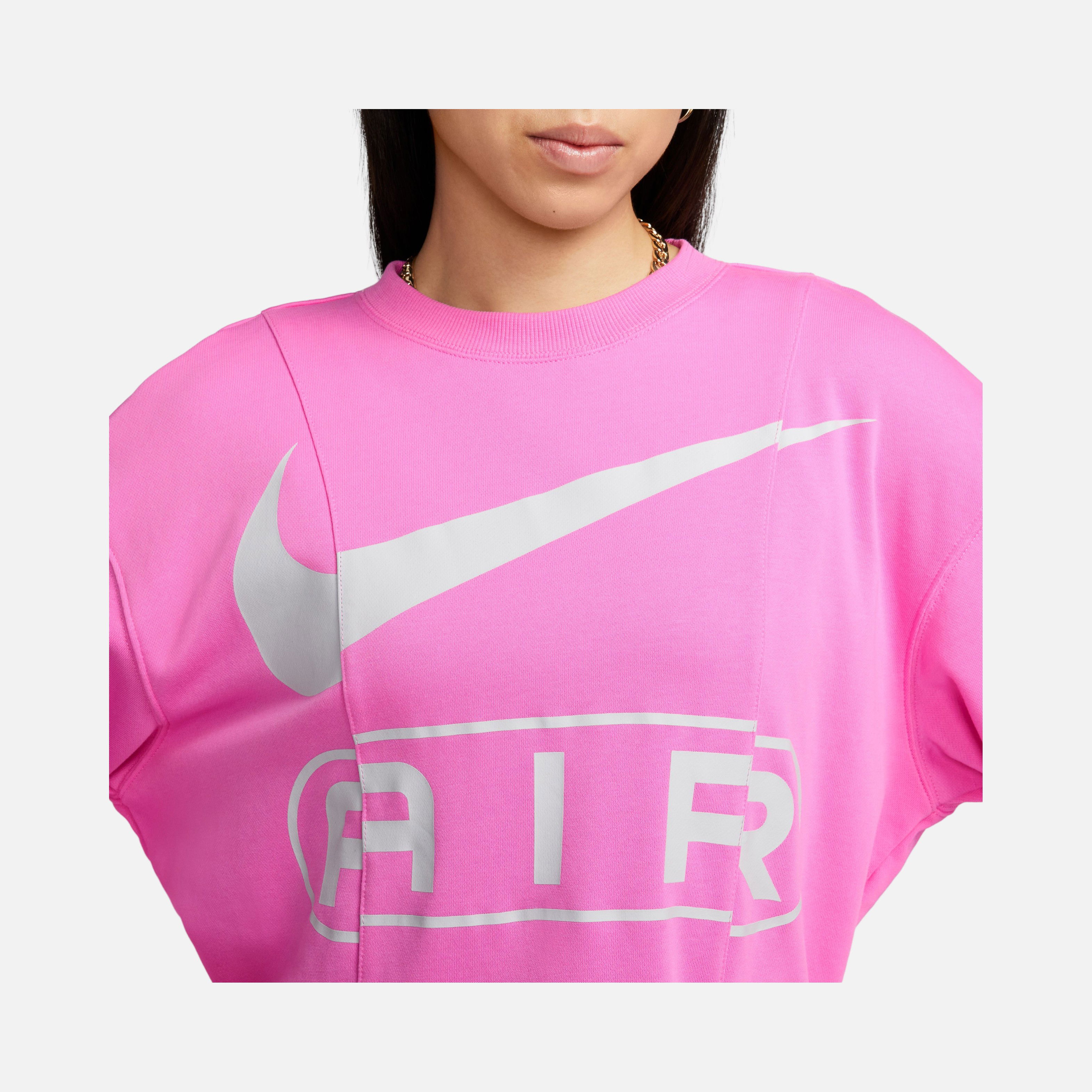 Nike Air Over-Oversized Crew-Neck French Terry ''Adjustable Waist Cord'' Kadın Sweatshirt
