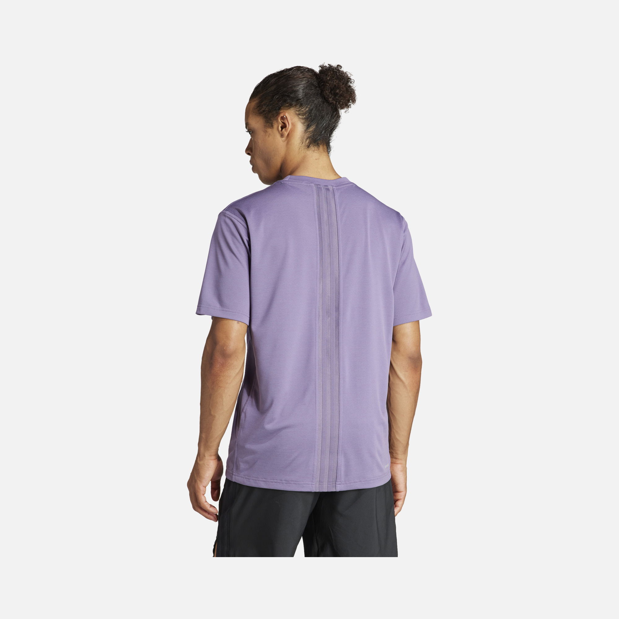 adidas Hiit 3-Stripes Training Short-Sleeve Erkek Tişört