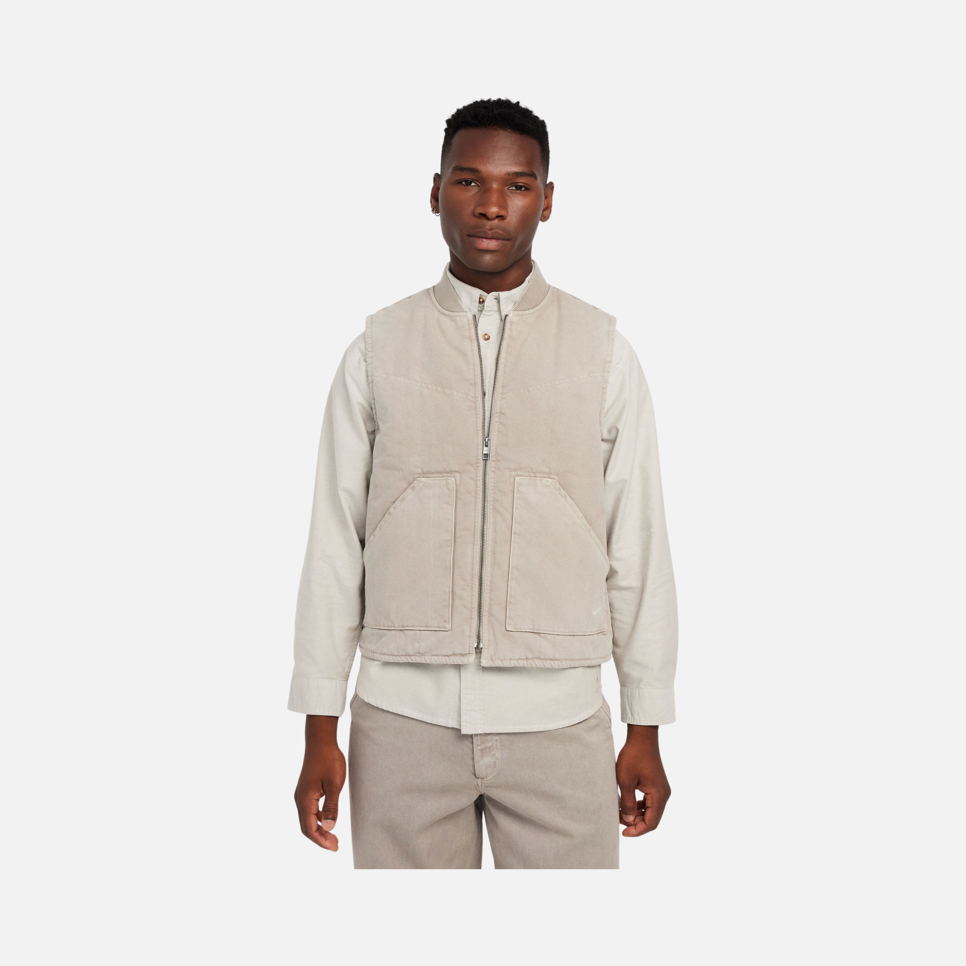 Nike Sportswear Padded Work Canvas Fabric Lightly Padded & Lined Full-Zip Erkek Yelek