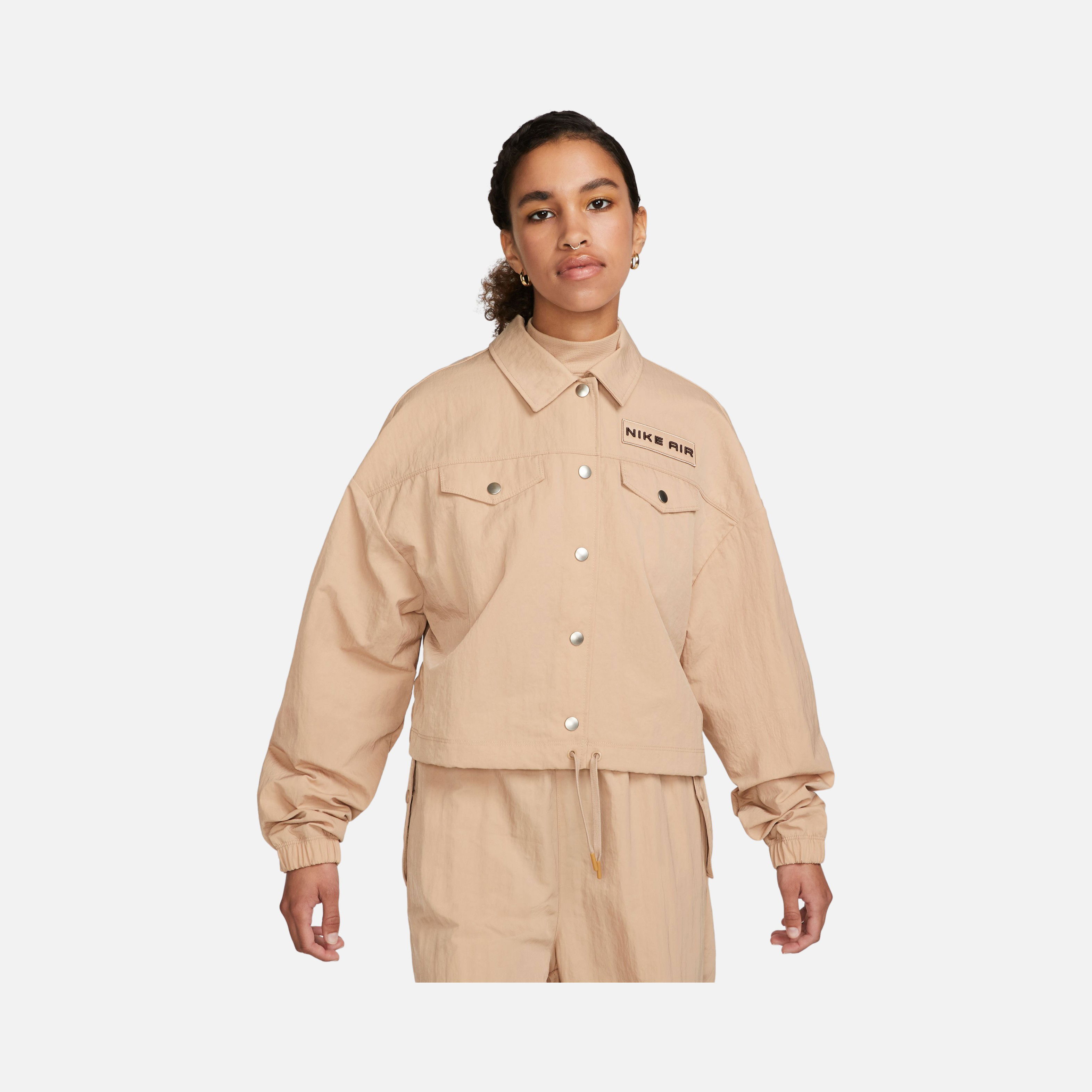 Nike Sportswear Air Woven Mod Crop Full Snap Fastener Kadın Ceket