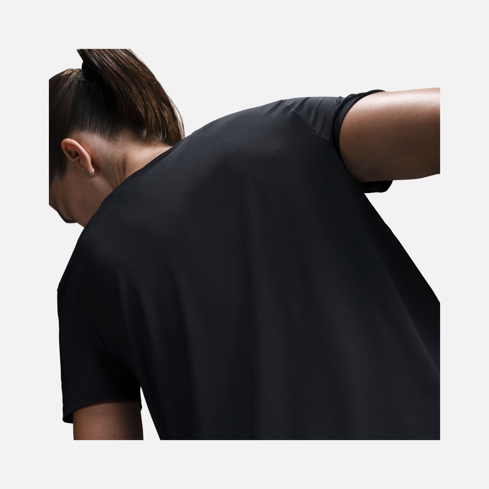 Nike One a New Swoosh Logo Dri-Fit Running Short-Sleeve Kadın Tişört