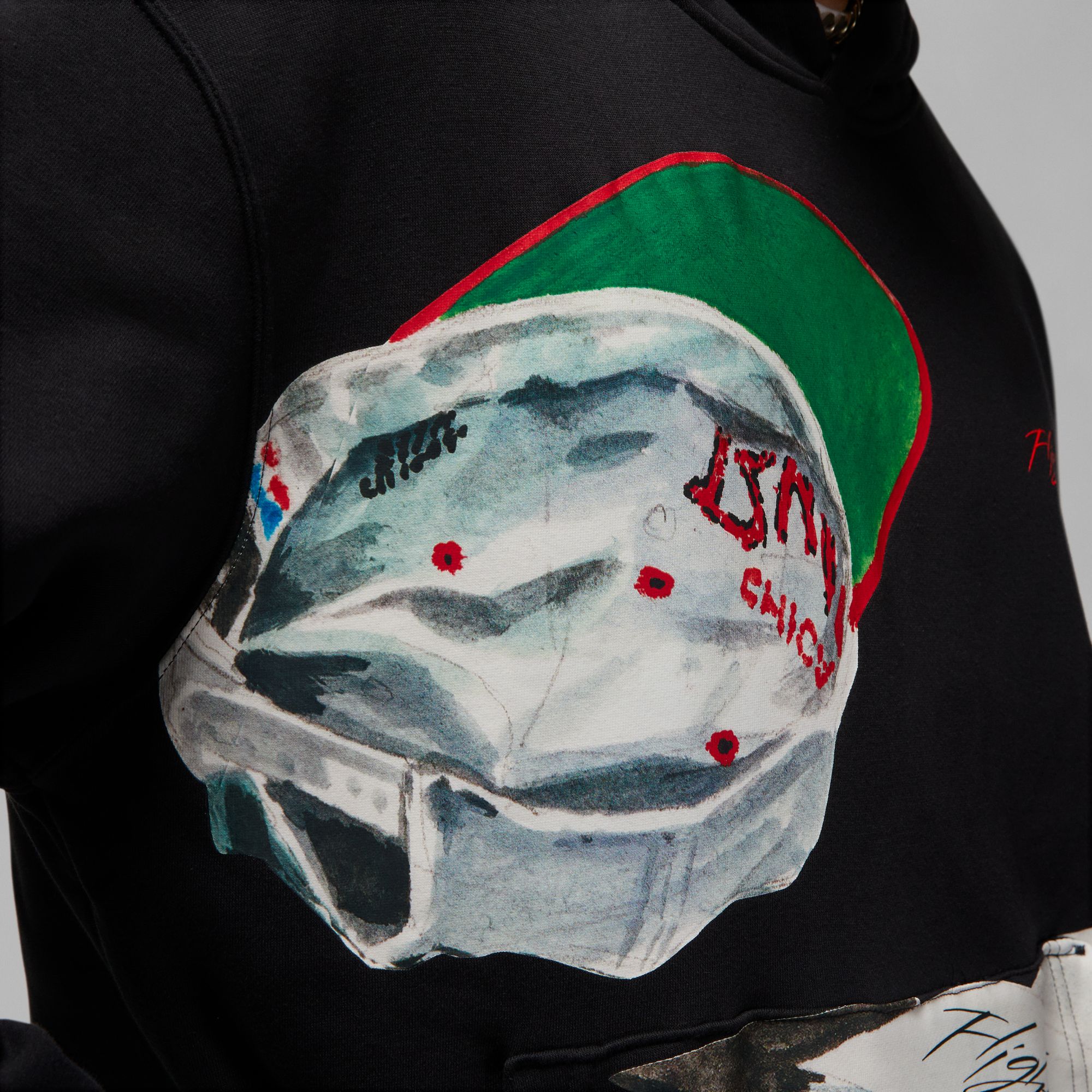 Nike Jordan Flight Artist Graphics Fleece Hoodie Erkek Sweatshirt