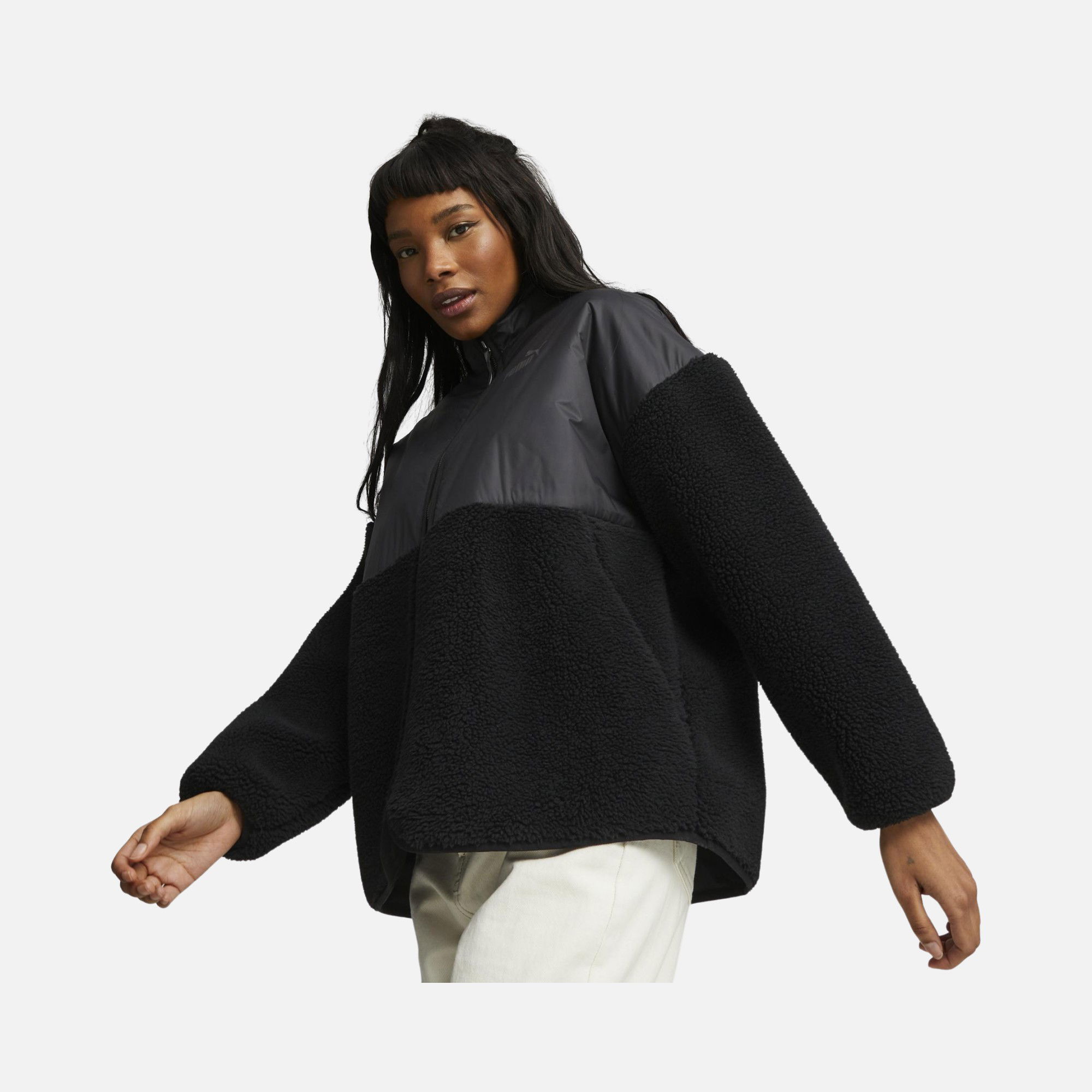 Puma Sportswear Sherpa Hybrid Full-Zip Kadın Ceket