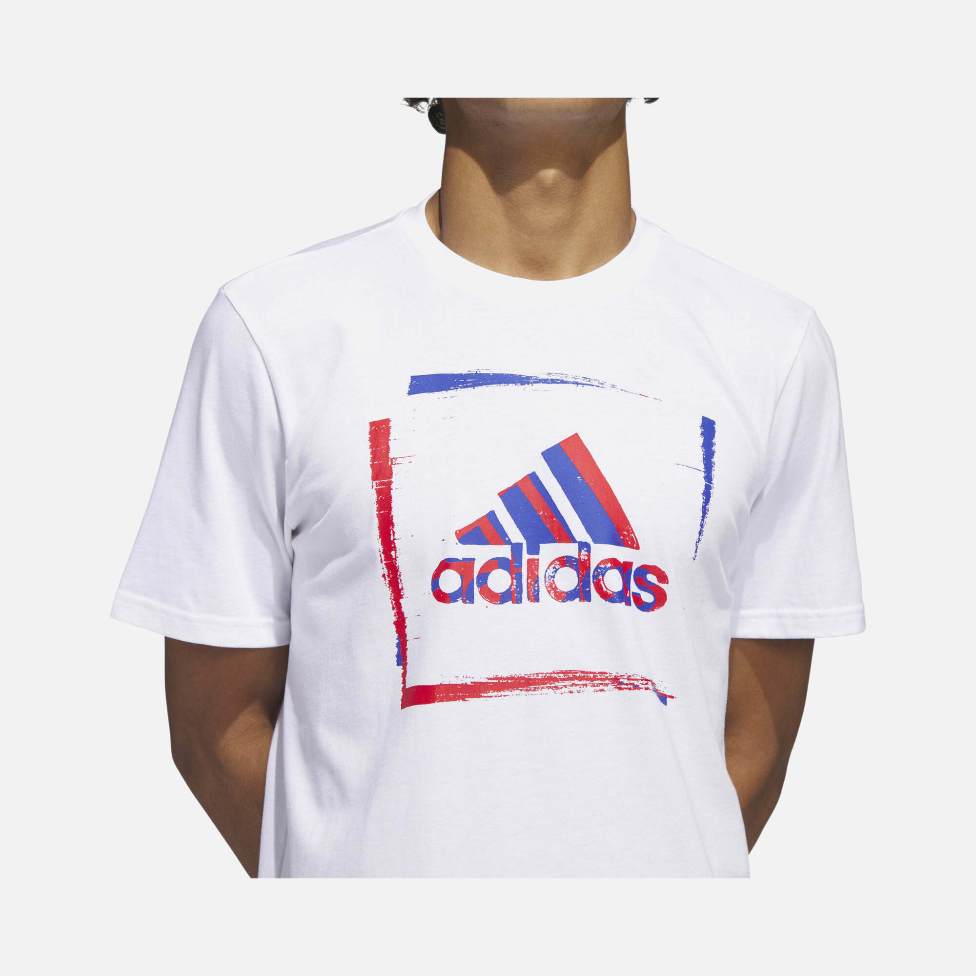 adidas Two-Tone Stencil Graphic Short-Sleeve Erkek Tişört