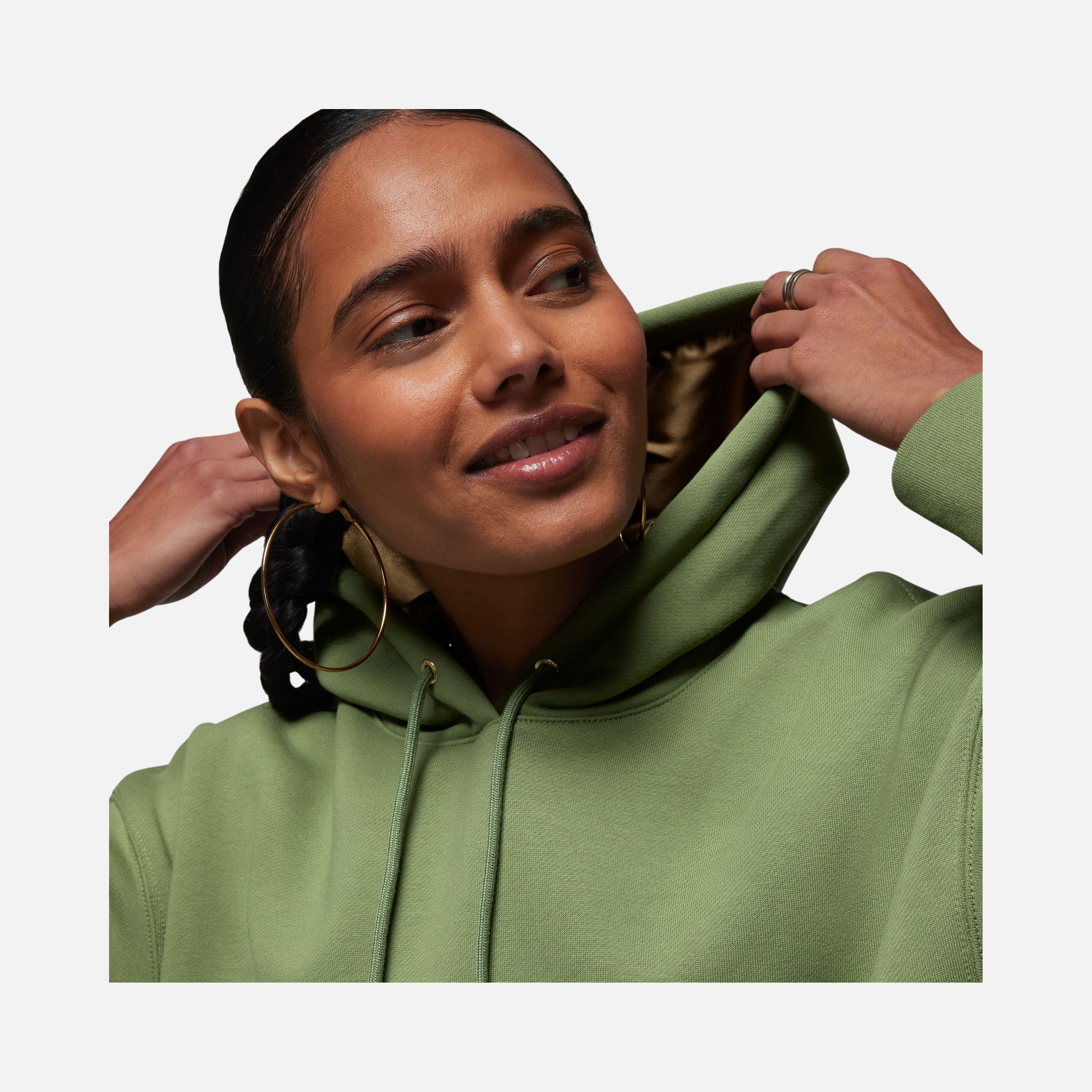 Nike Jordan Flight Fleece Oversized Pullover Hoodie Kadın Sweatshirt