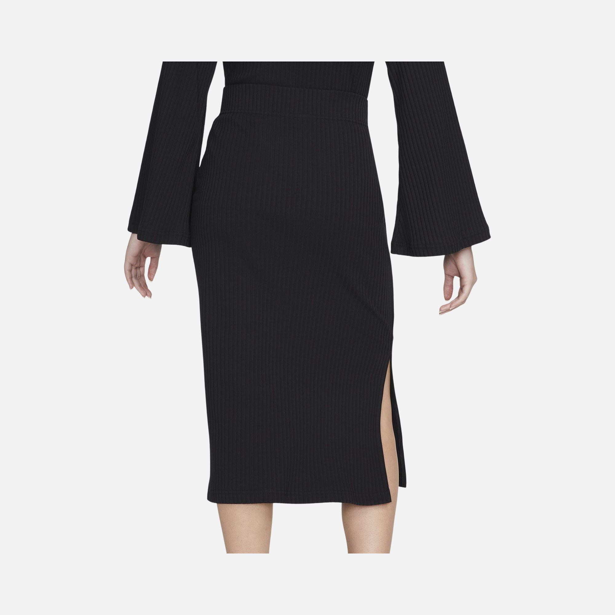 Nike Sportswear High-Waisted Ribbed Jersey Kadın Etek