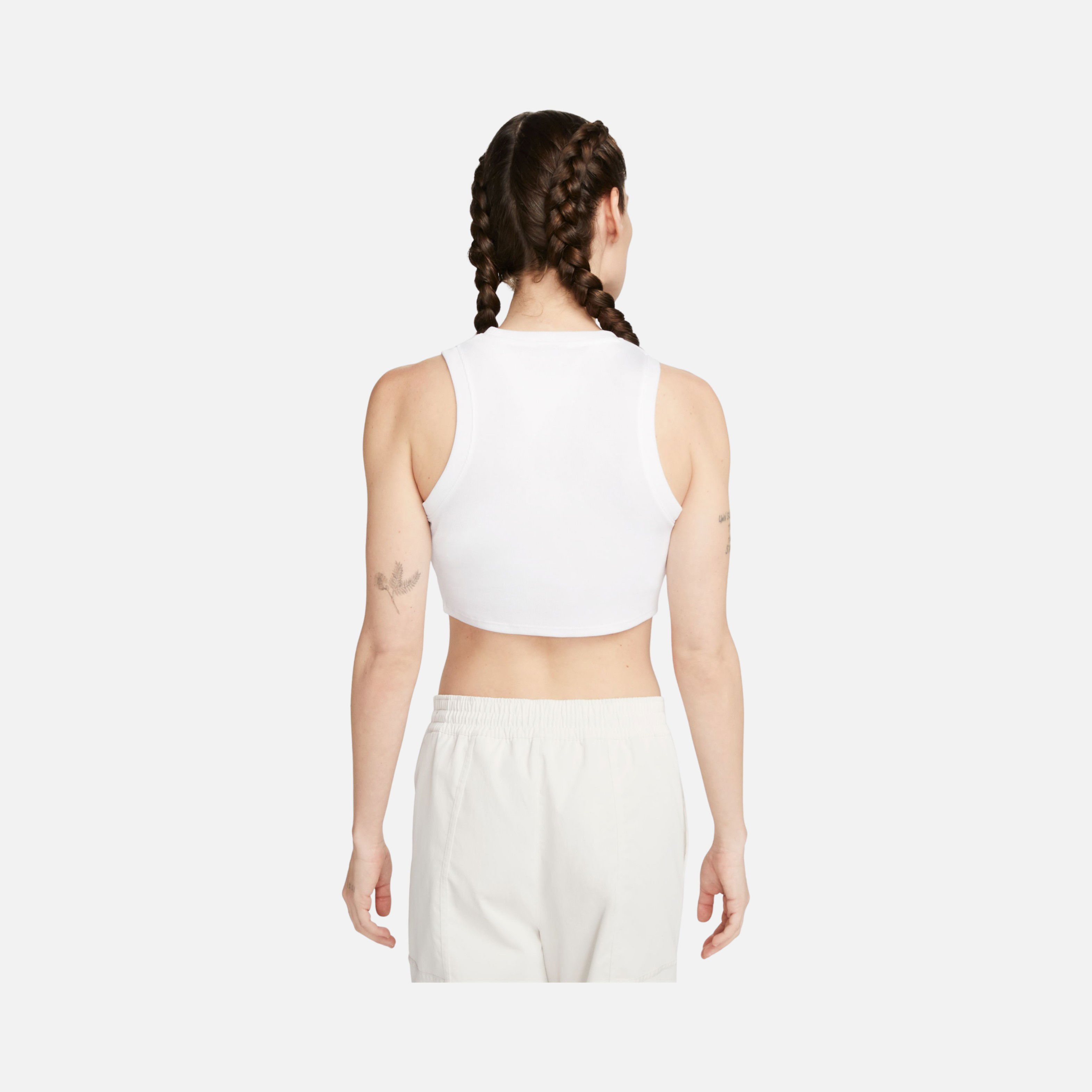 Nike Sportswear Chill Knit Tight Cropped Mini-Rib Kadın Atlet