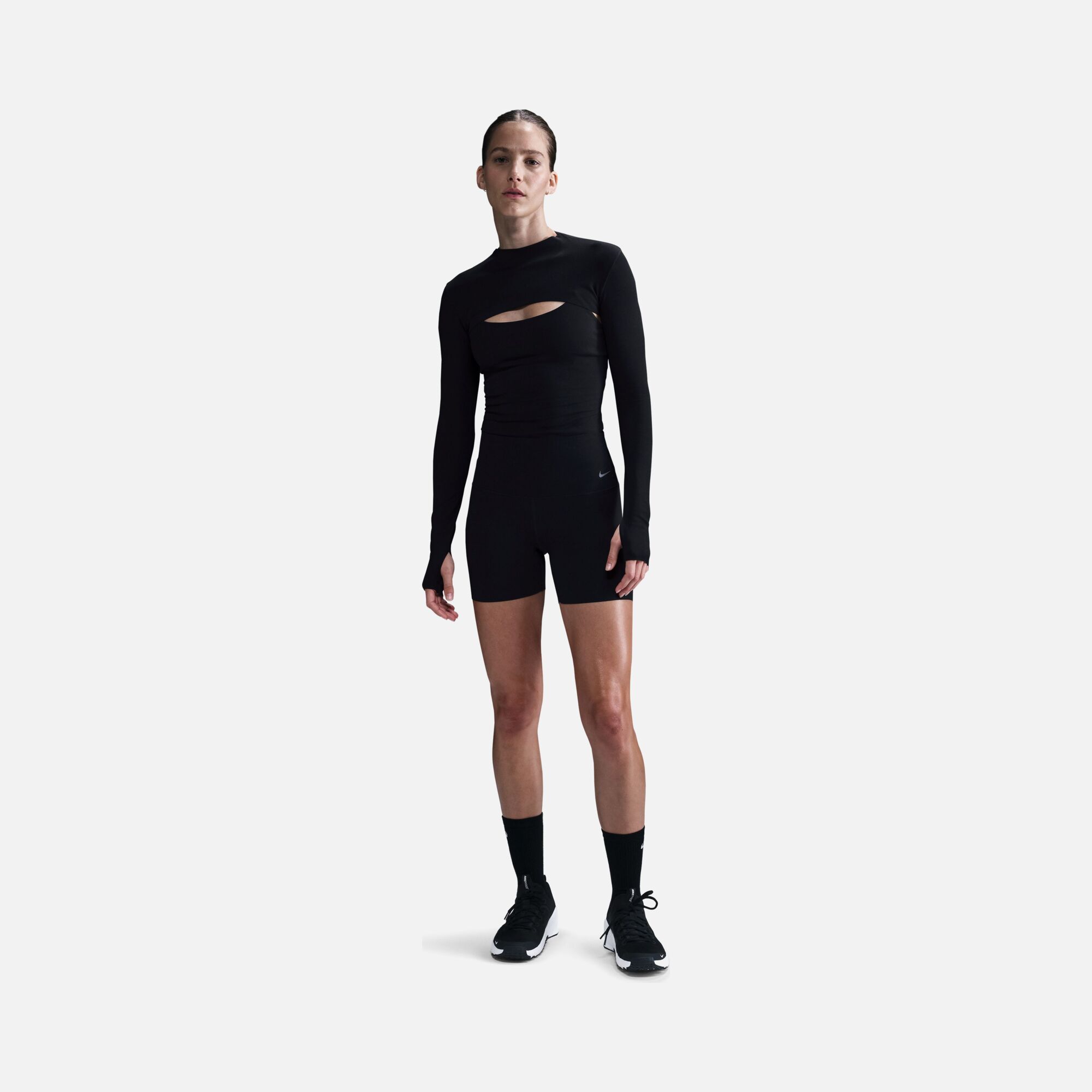 Nike Zenvy Dri-Fit Shrug Training Long-Sleeve Kadın Tişört