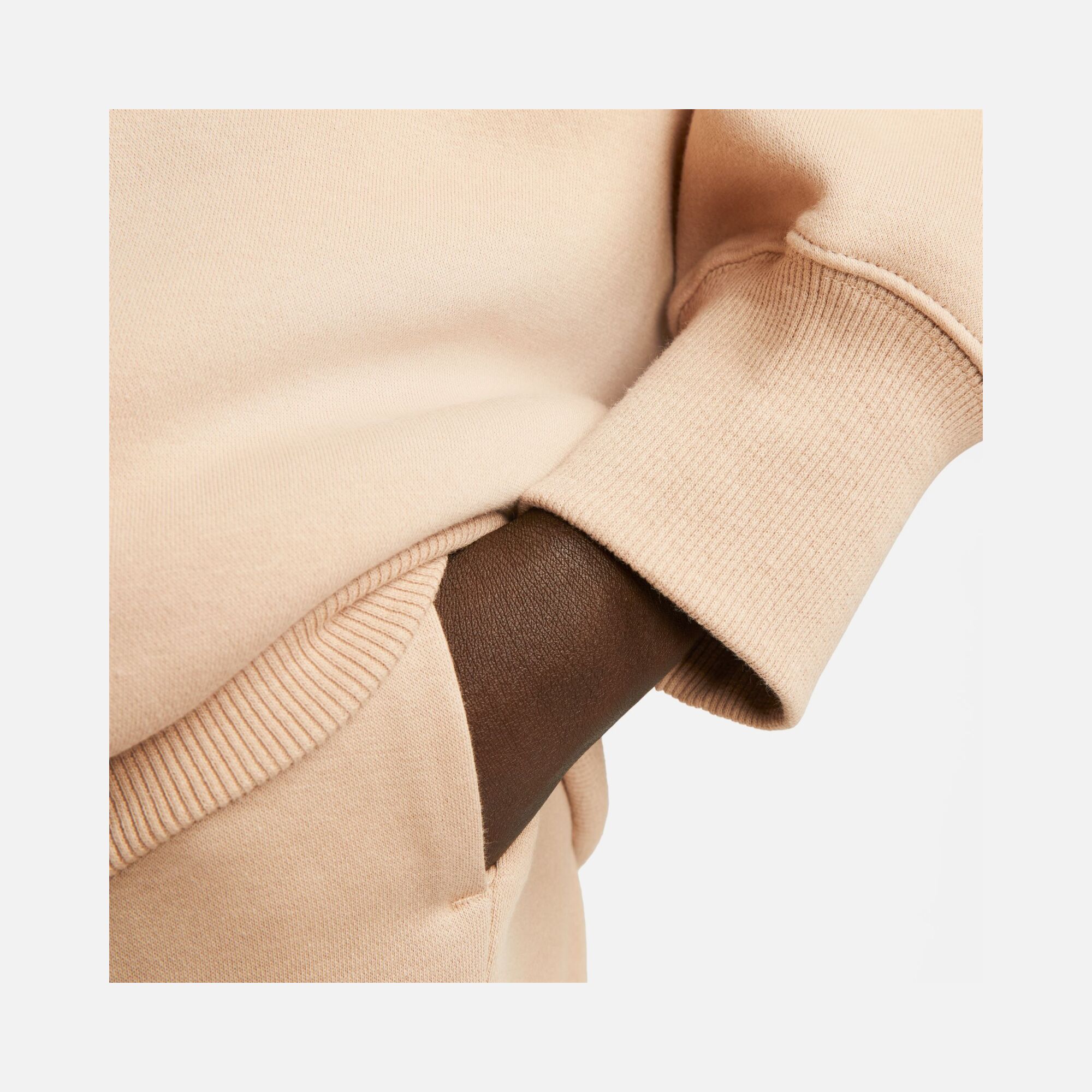 Nike Sportswear Phoenix Fleece Over-Oversized Mock-Neck 3/4-Sleeve Sweatshirt