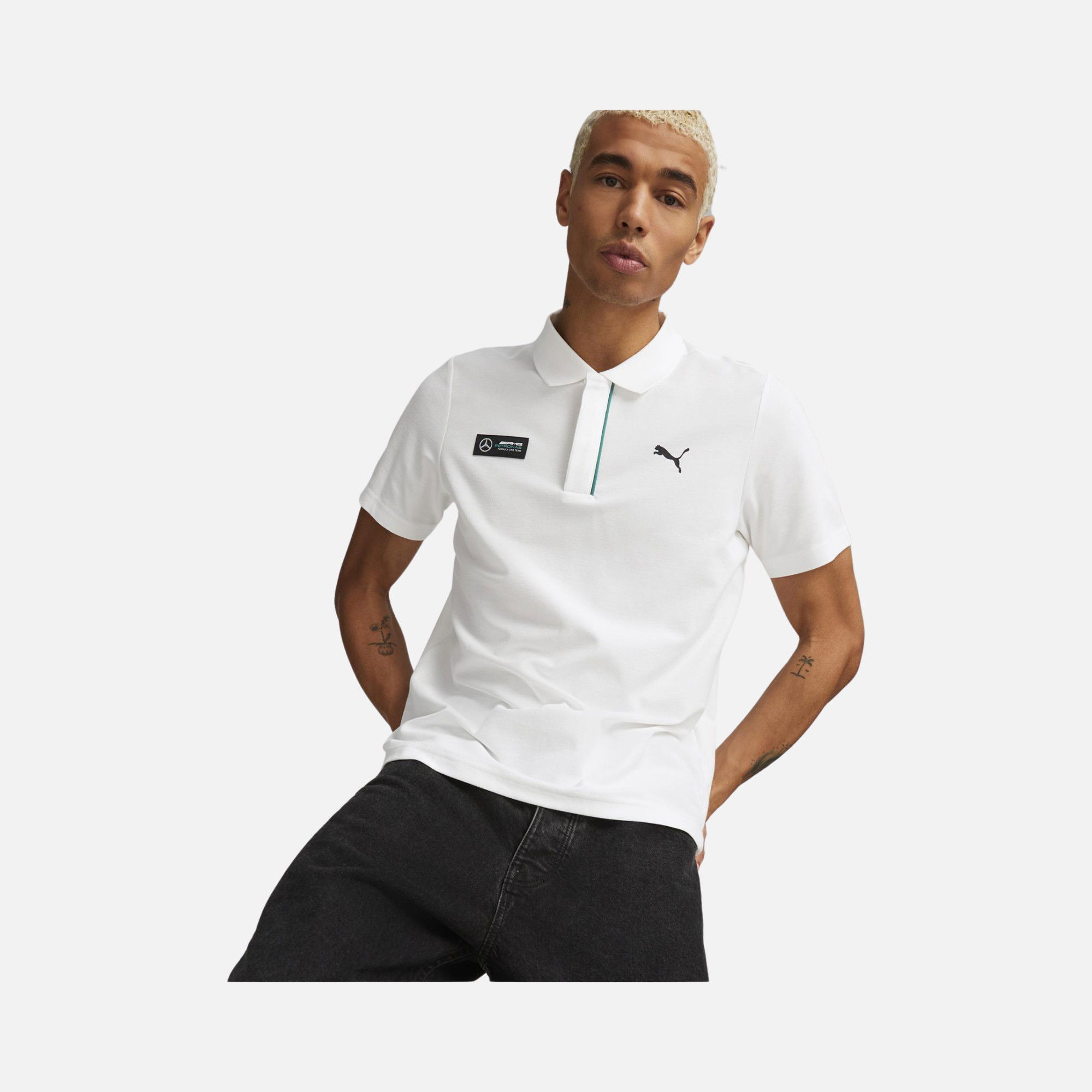 Puma Sportswear Mercedes-AMG Polo Short-Sleeve Erkek Tişört