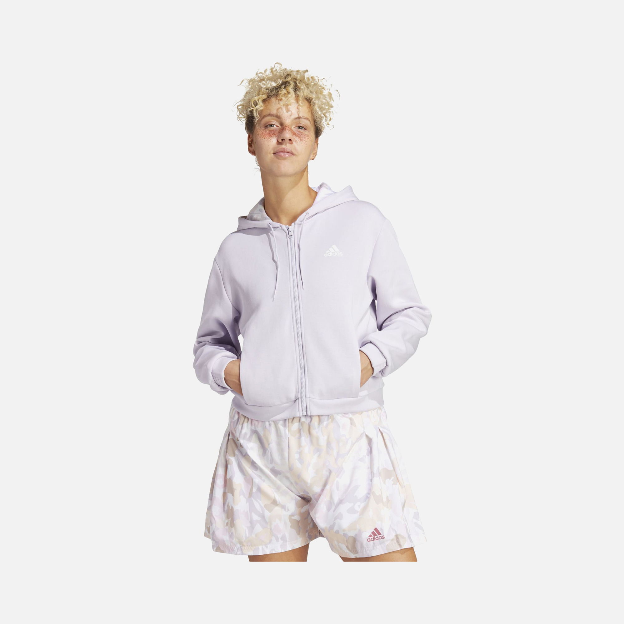 adidas Sportswear Graphic Regular-Fit Full-Zip Hoodie Kadın Sweatshirt