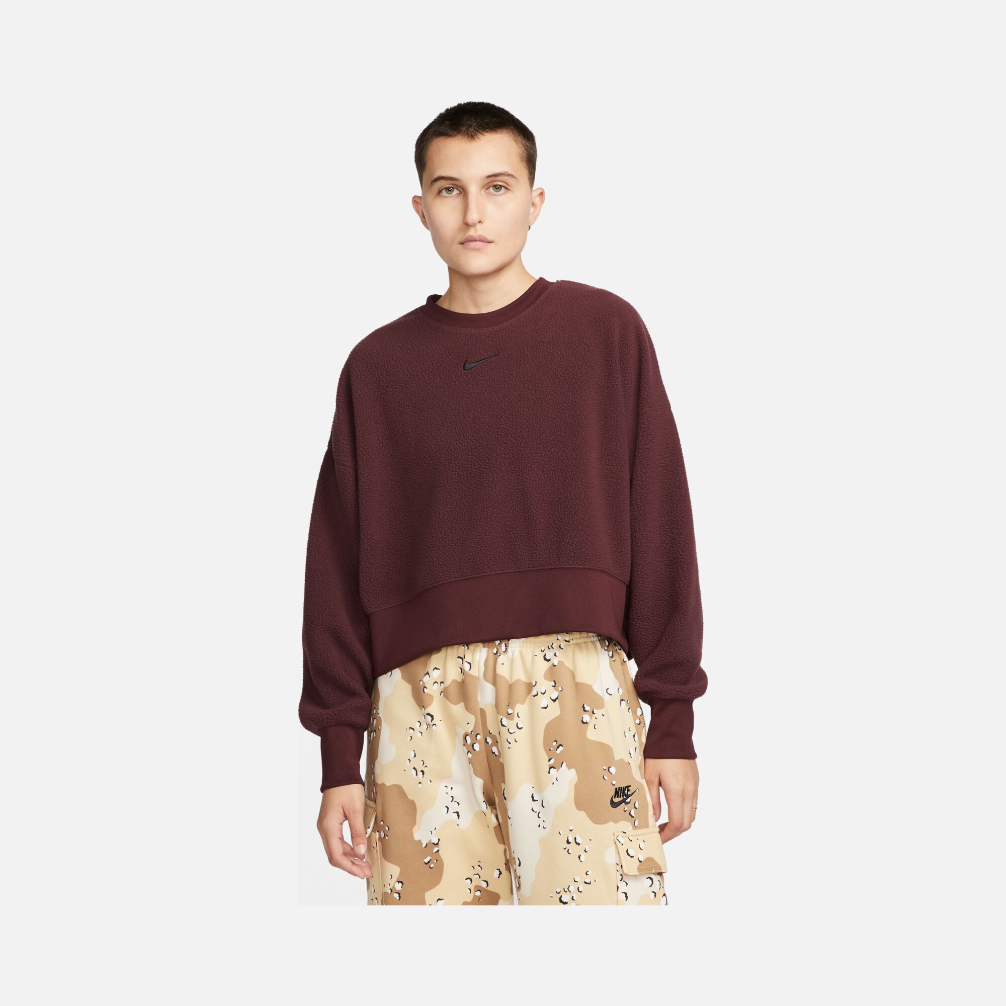Nike Sportswear Plush Mod Cropped Crew-Neck Kadın Sweatshirt