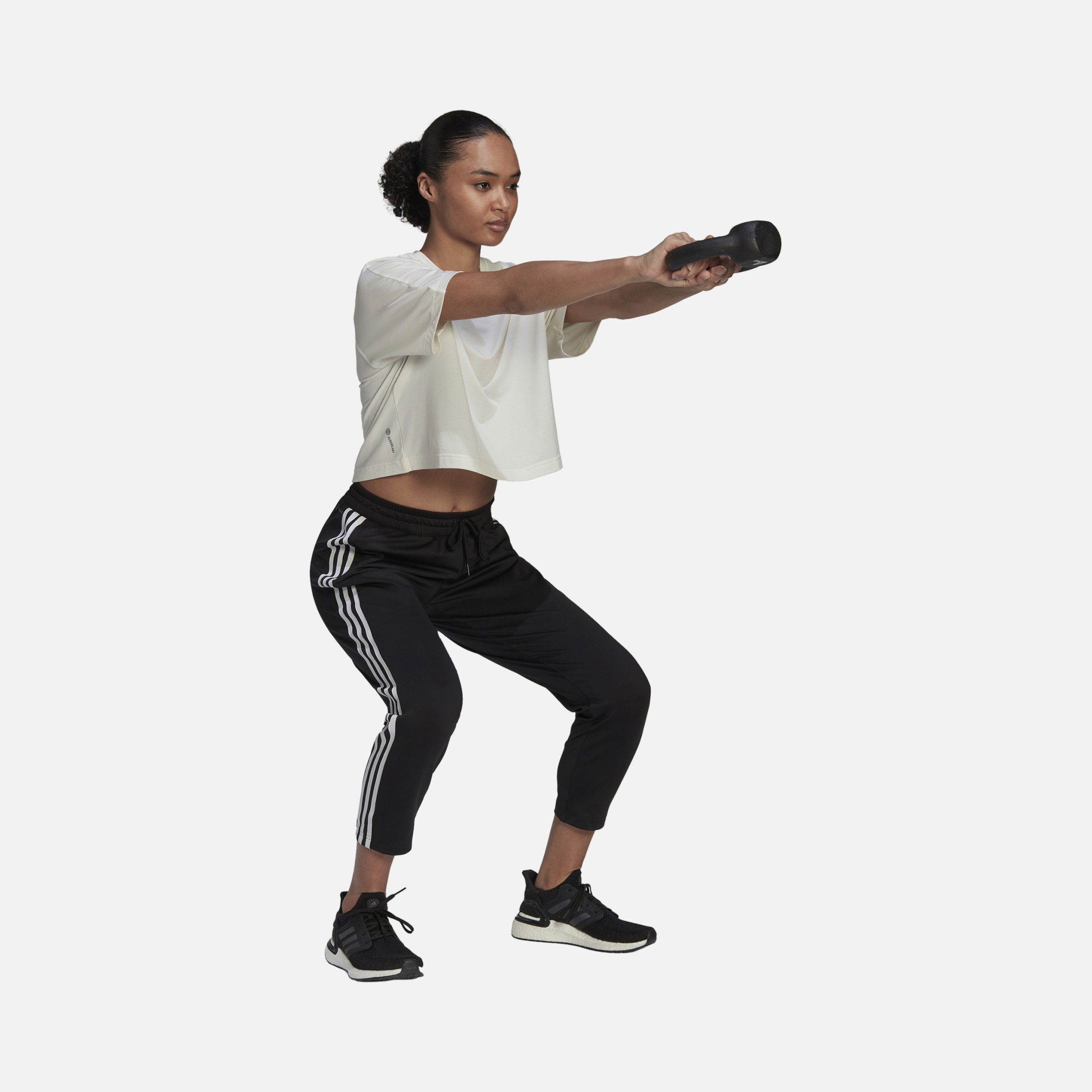 adidas AEROREADY Made4 Training 7/8 Knit 3-Stripes Tapered Kadın Eşofman Altı