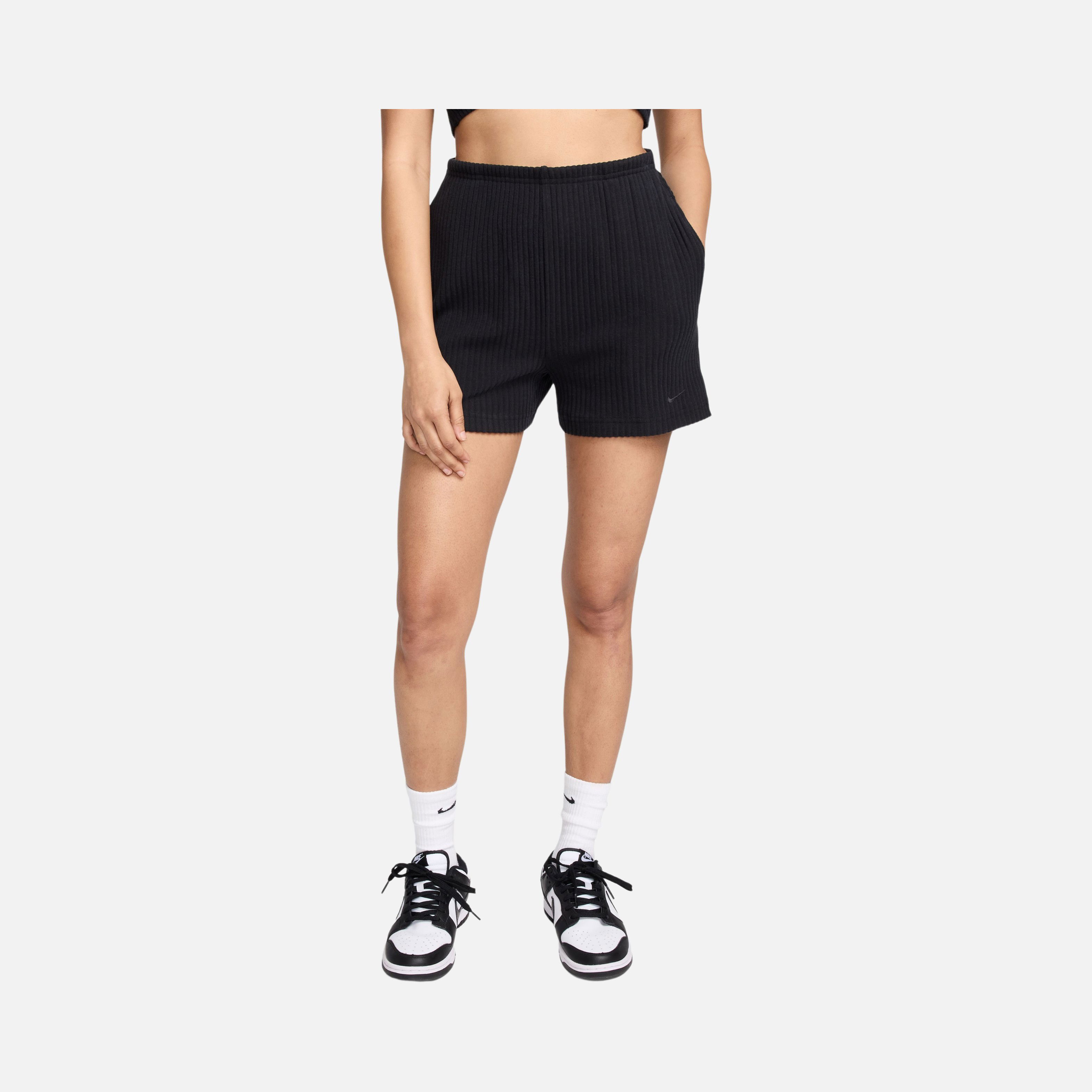 Nike Sportswear Chill Knit High-Waisted Slim 8cm (approx.) Ribbed Kadın Şort
