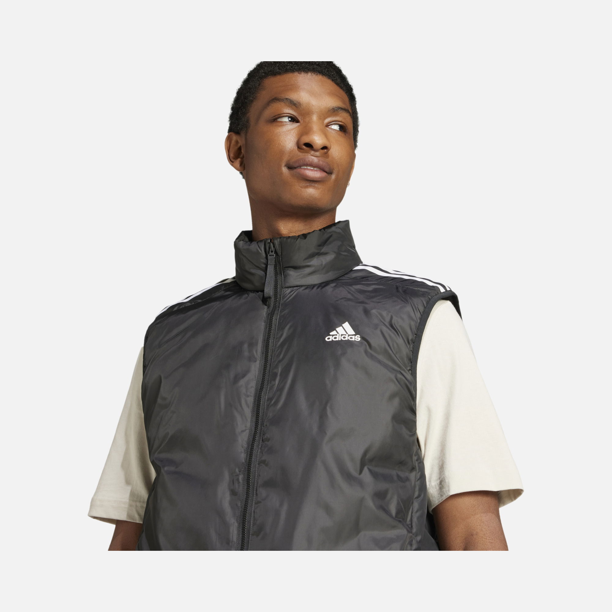 adidas Essentials Insulation Iconic 3-Stripes Regular Fit Versatile Full-Zip Erkek Yelek