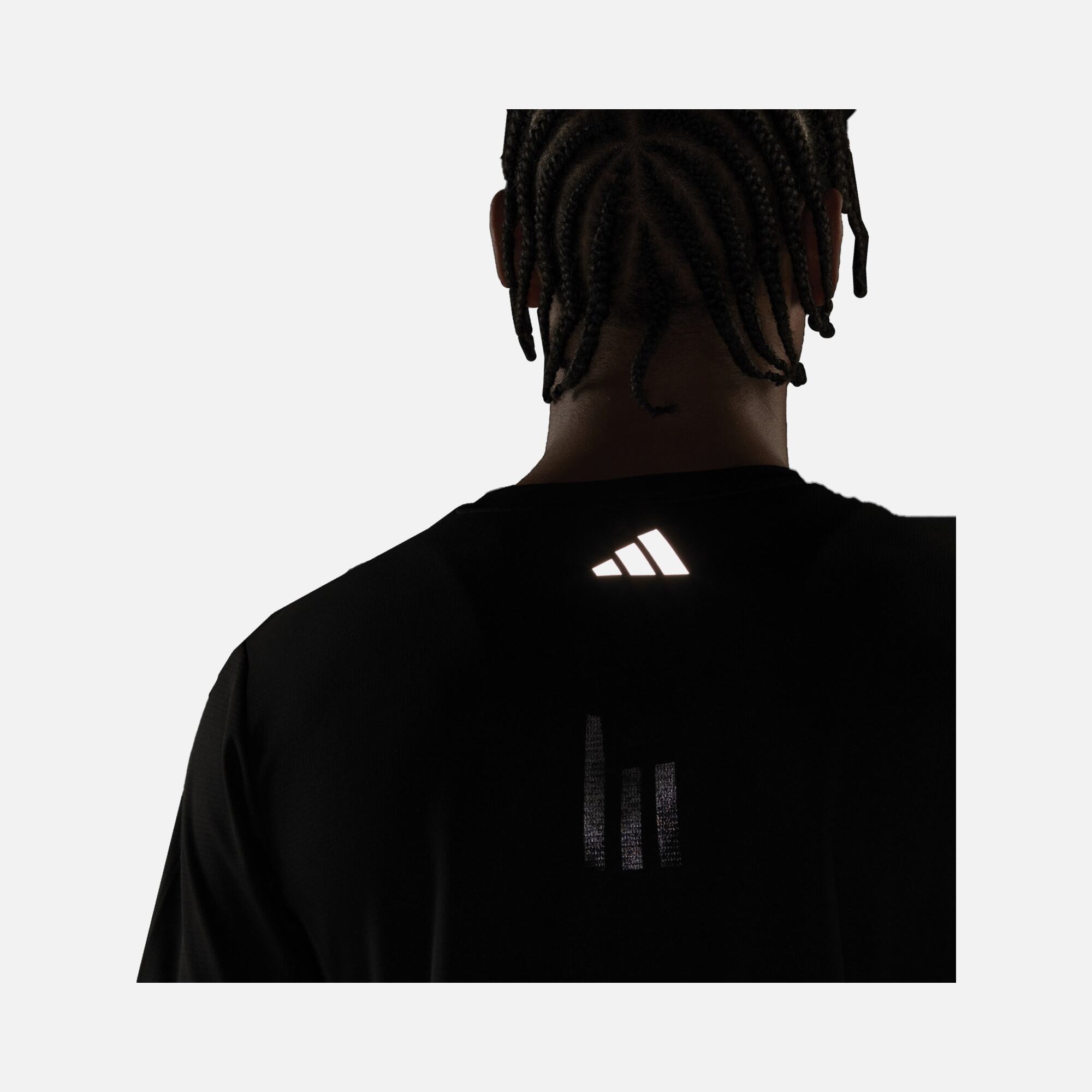 adidas Run Icons 3 Bar Logo Short-Sleeve Erkek Tişört
