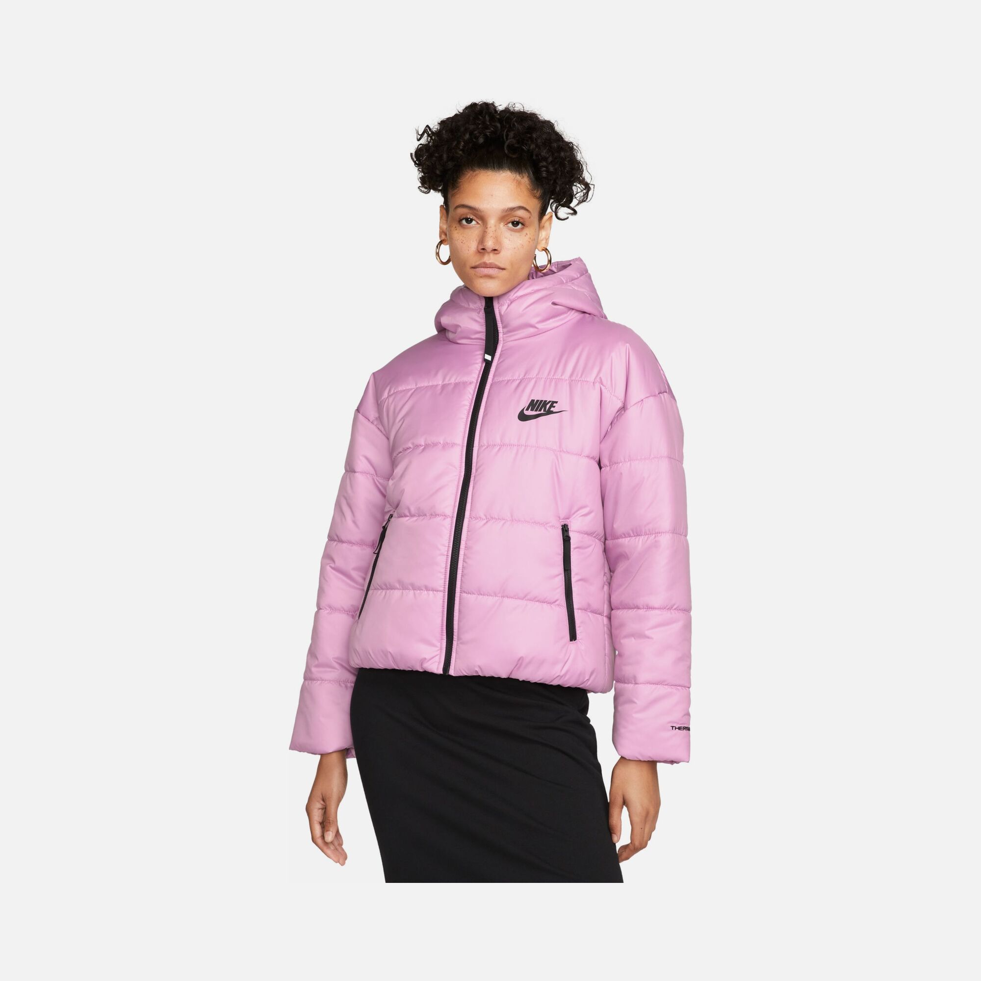 Nike Sportswear Therma-Fit Repel Synthetic-Fill Full-Zip Hoodie Kadın Mont