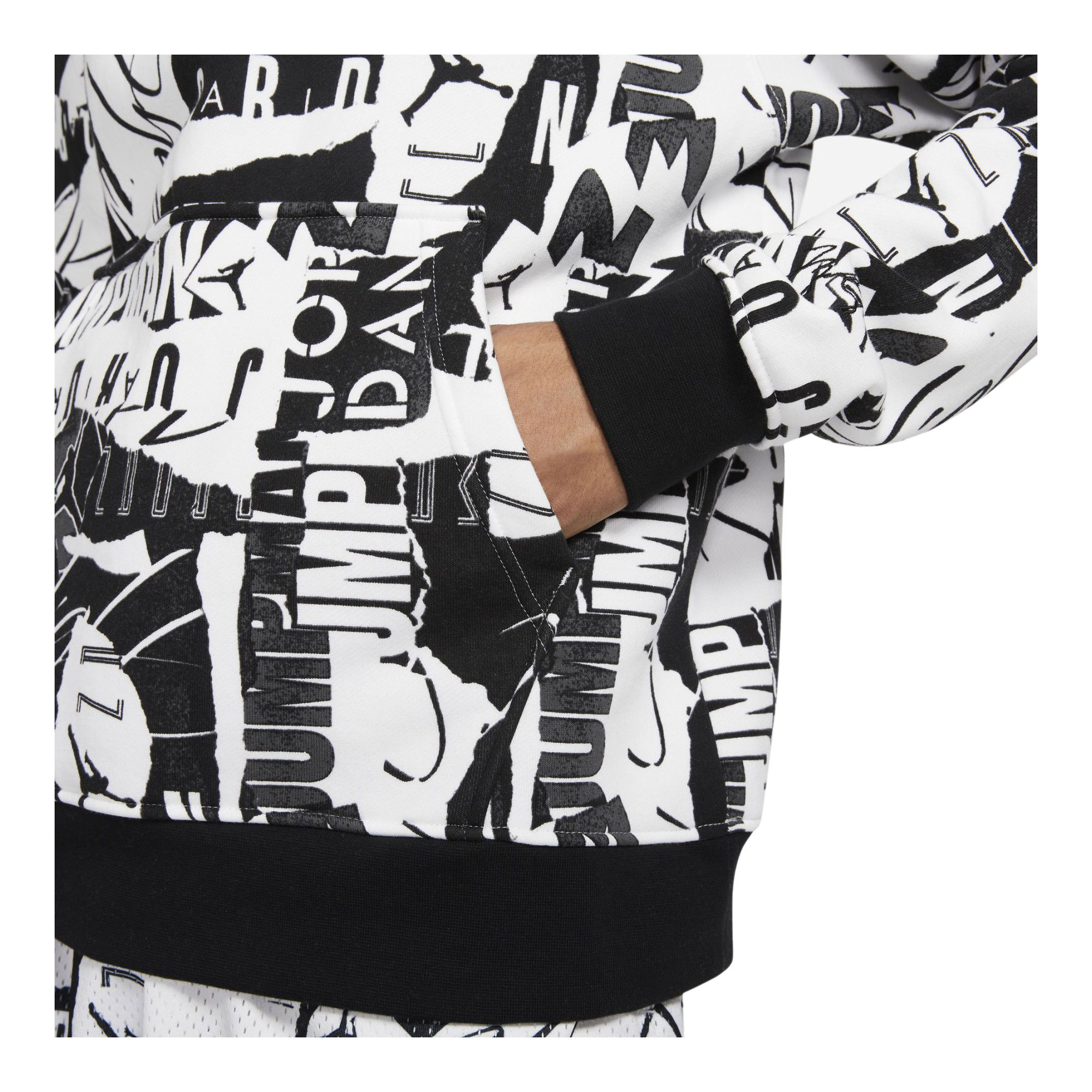 Nike Jordan Essentials Fleece Printed Hoodie Erkek Sweatshirt