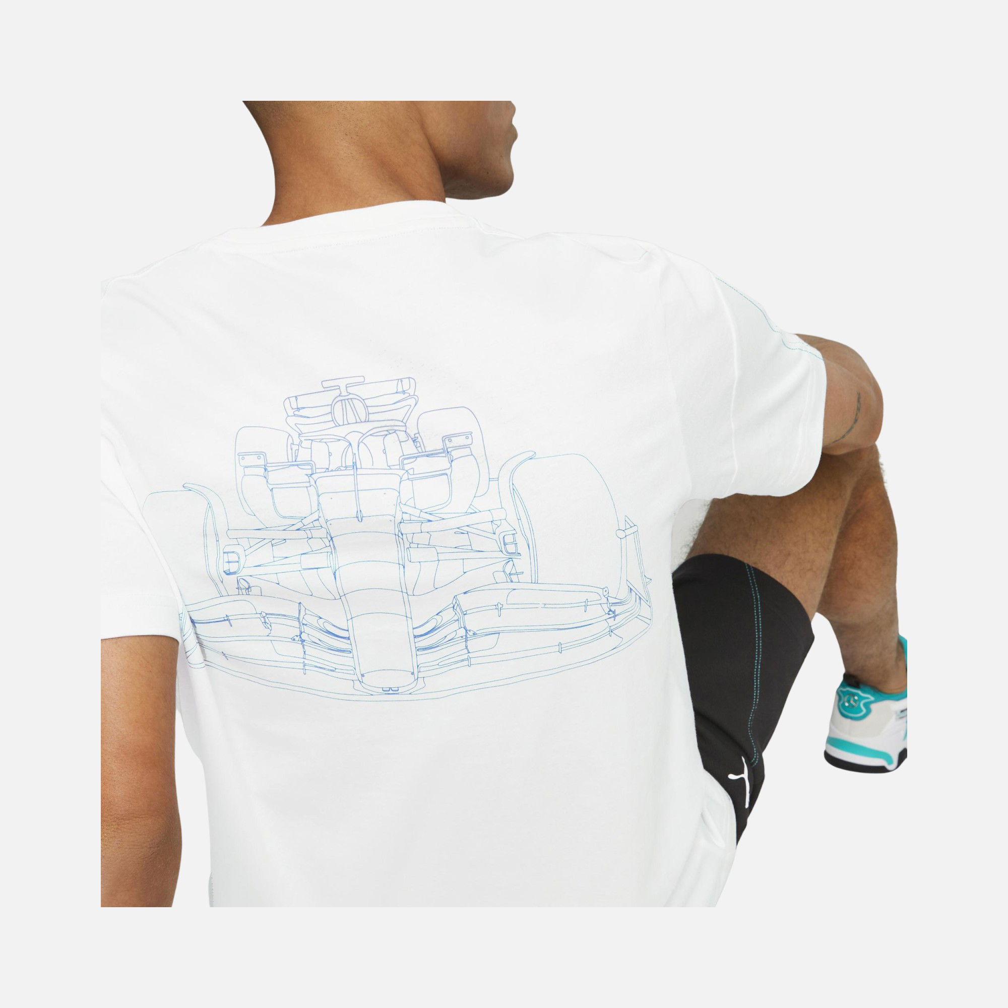 Puma Sportswear Mercedes-AMG Petronas Motorsport F1 Graphic Short-Seeve Erkek Tişört