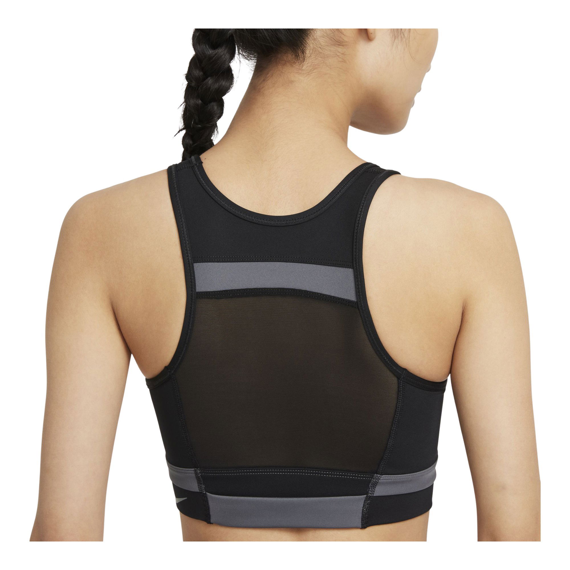 Nike Dri-Fit Swoosh Run Division Medium-Support 1-Piece Pad Longline Kadın Bra