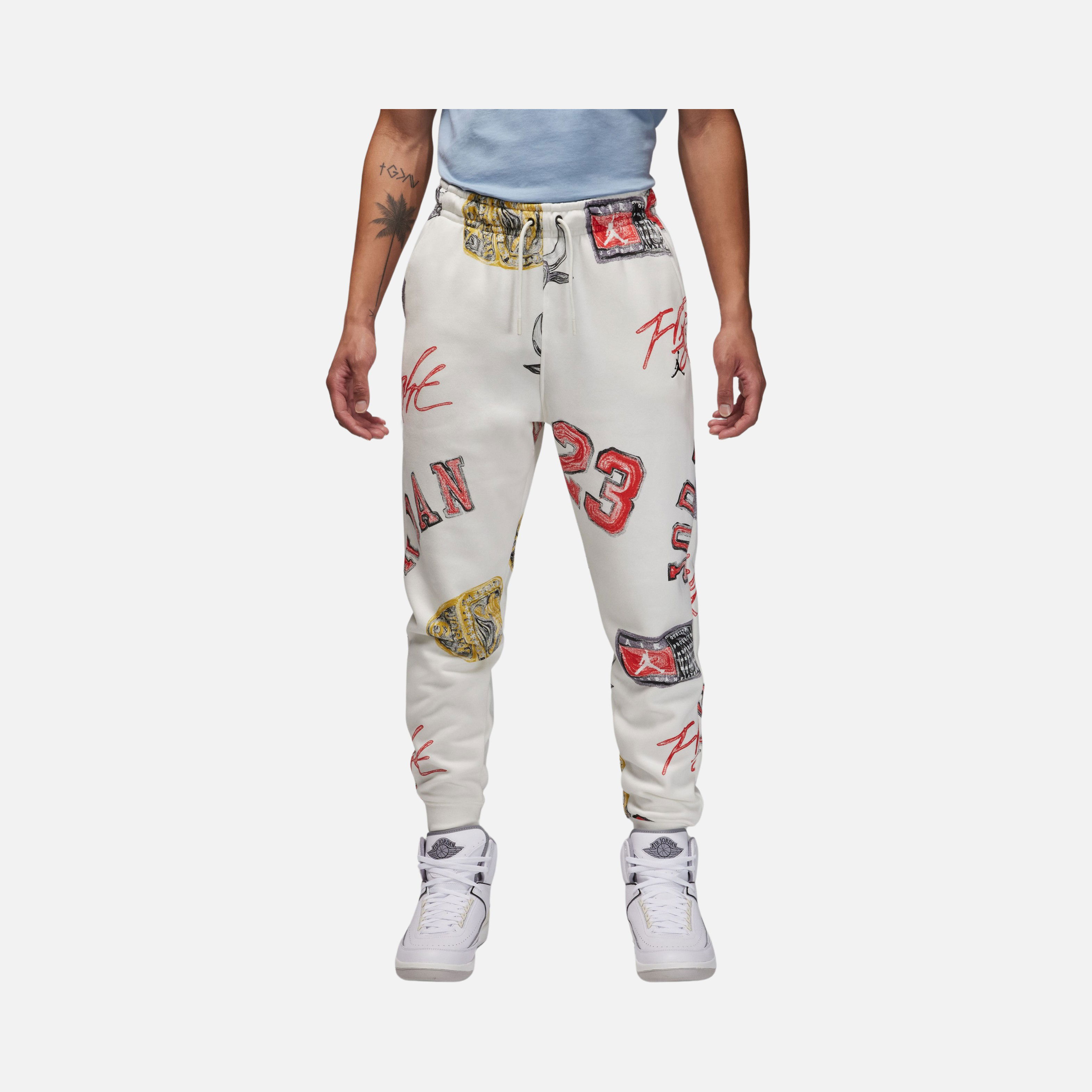 Nike Jordan Essentials Fleece All-Over Printed Erkek Eşofman Altı