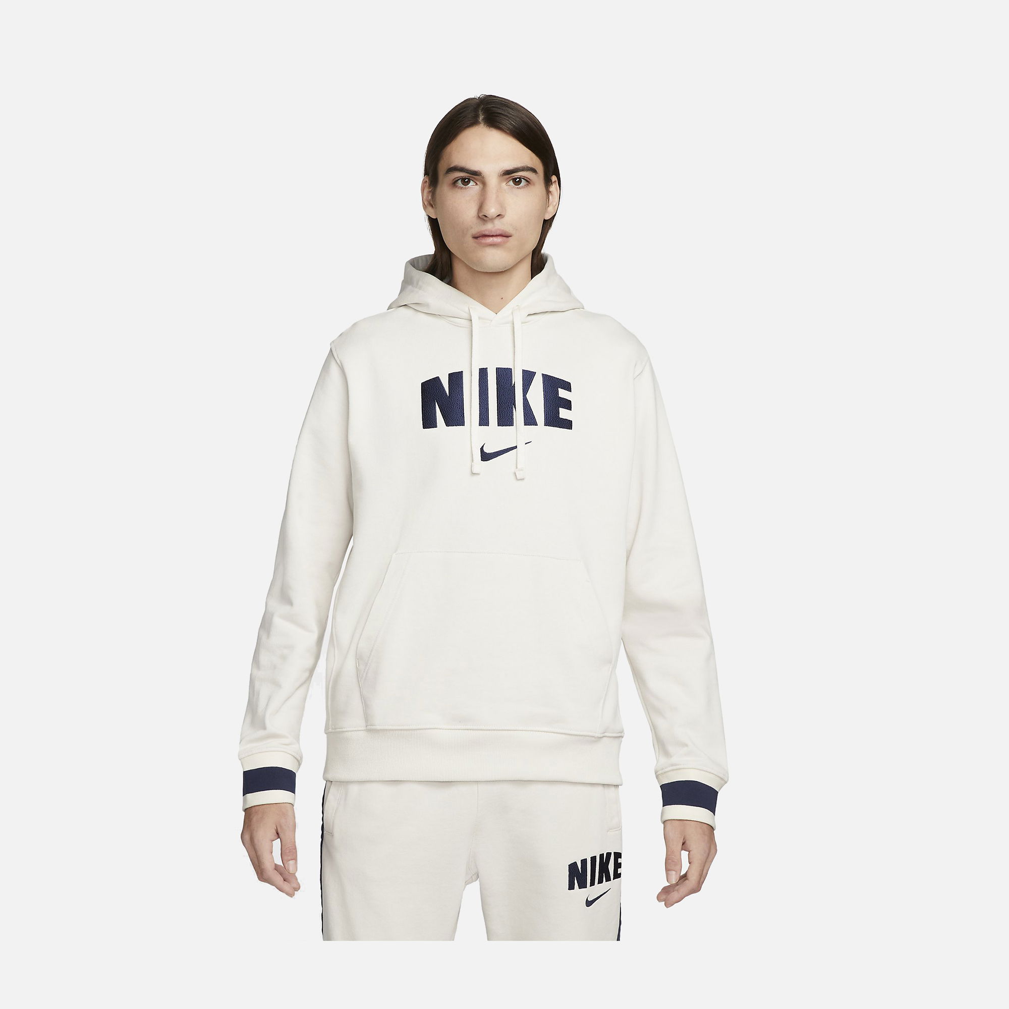 Nike Sportswear Retro Fleece Pullover Hoodie Erkek Sweatshirt
