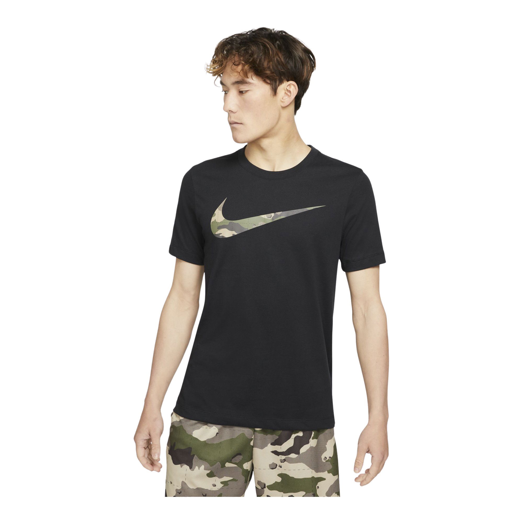 Nike Dri-Fit Camouflage Graphic Training Short-Sleeve Erkek Tişört