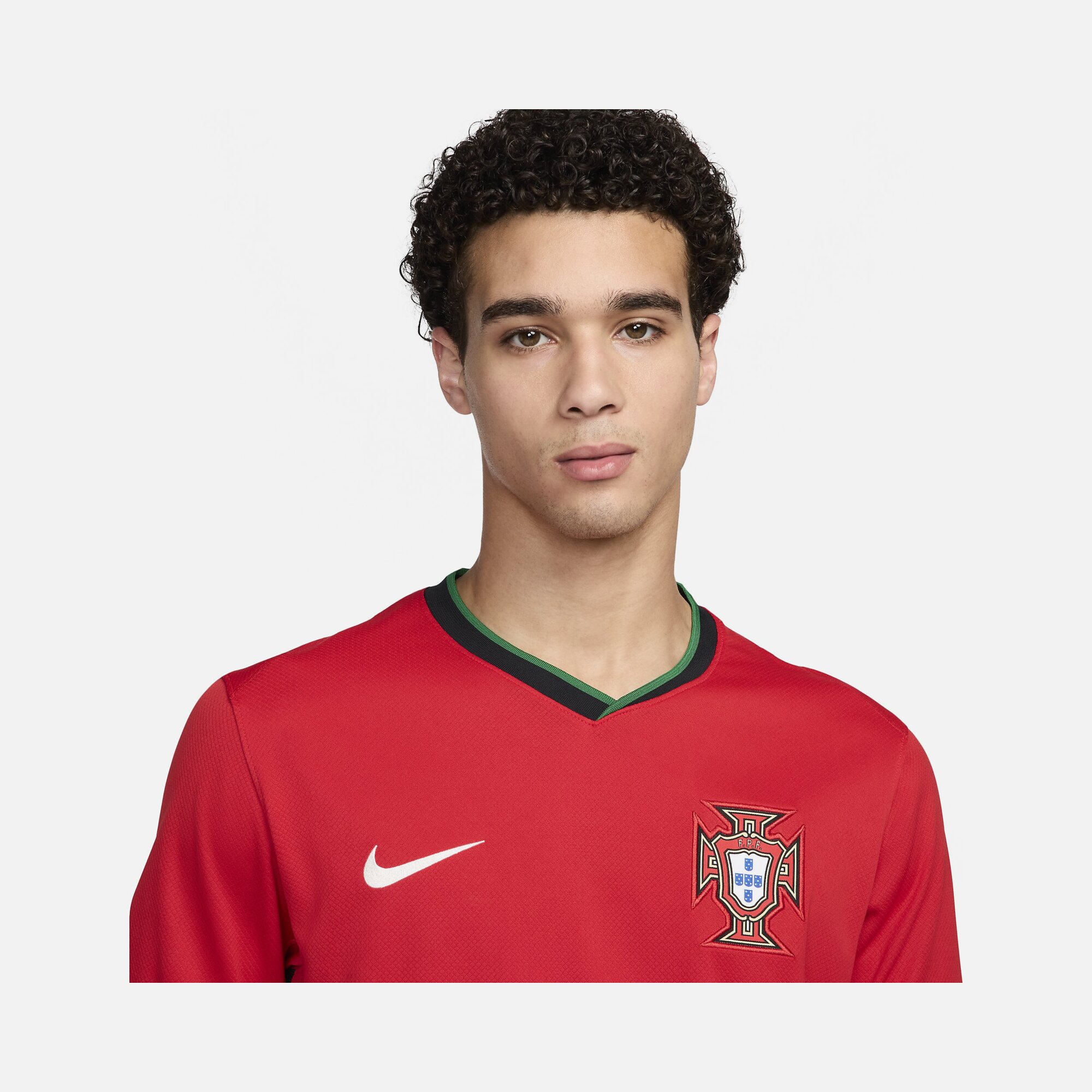 Nike Portugal 2024-2025 Stadyum İç Saha Short-Sleeve Supporter Erkek Forma