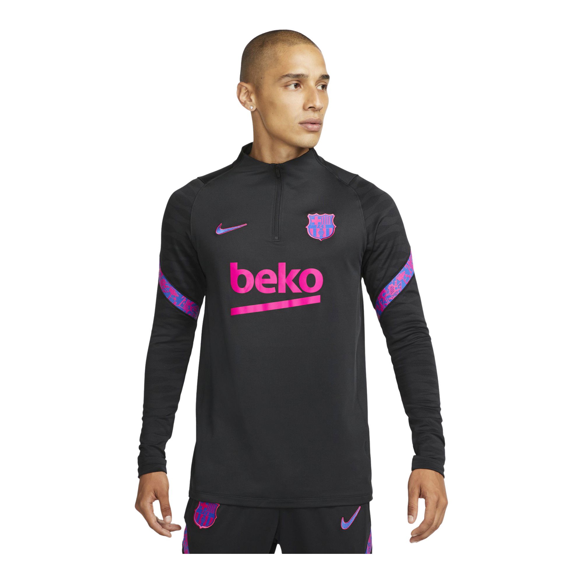 Nike F.C. Barcelona Strike Dri-Fit Football Drill Long-Sleeve Erkek Tişört
