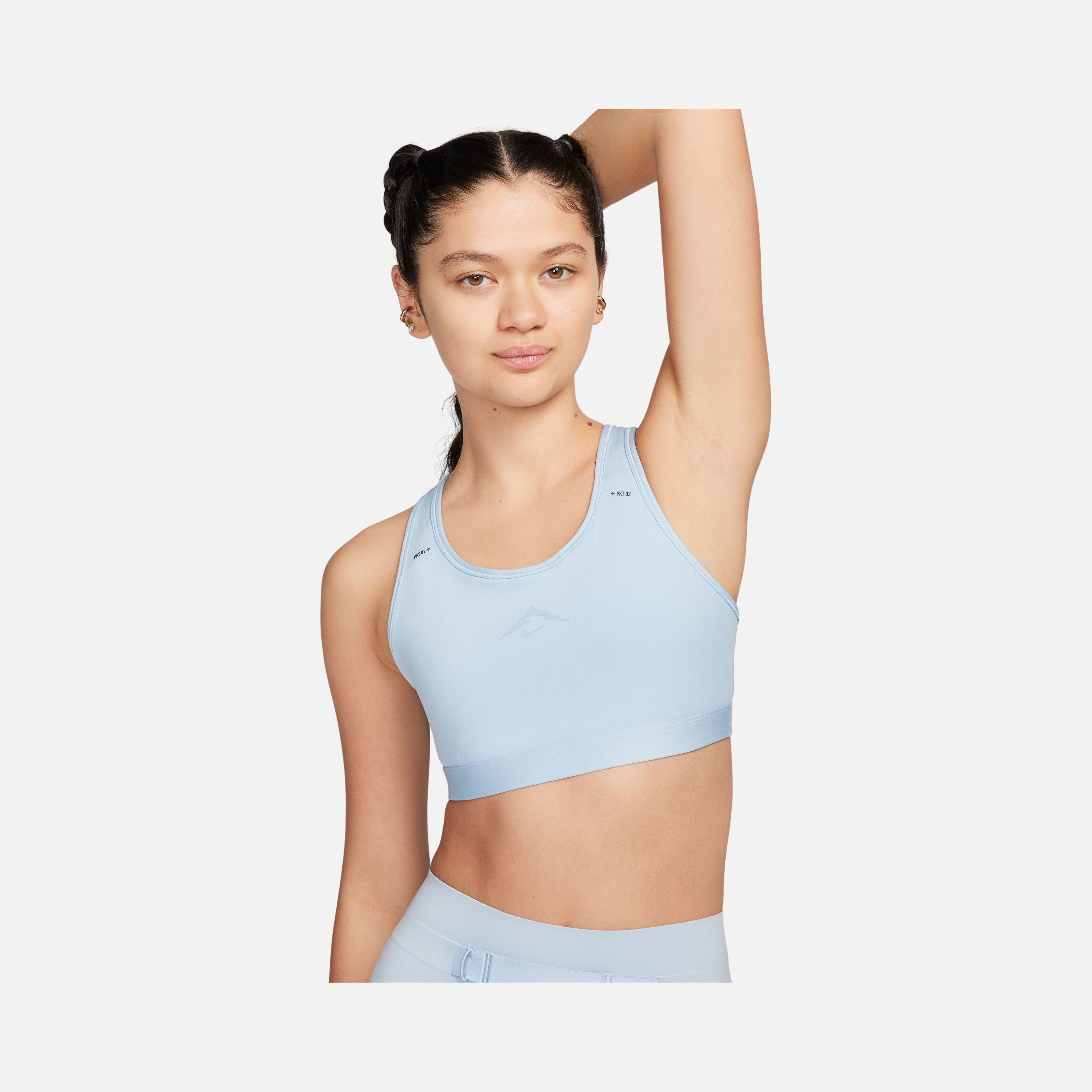 Nike Dri-Fit Swoosh On-The-Run Trail Medium-Support Kadın Bra