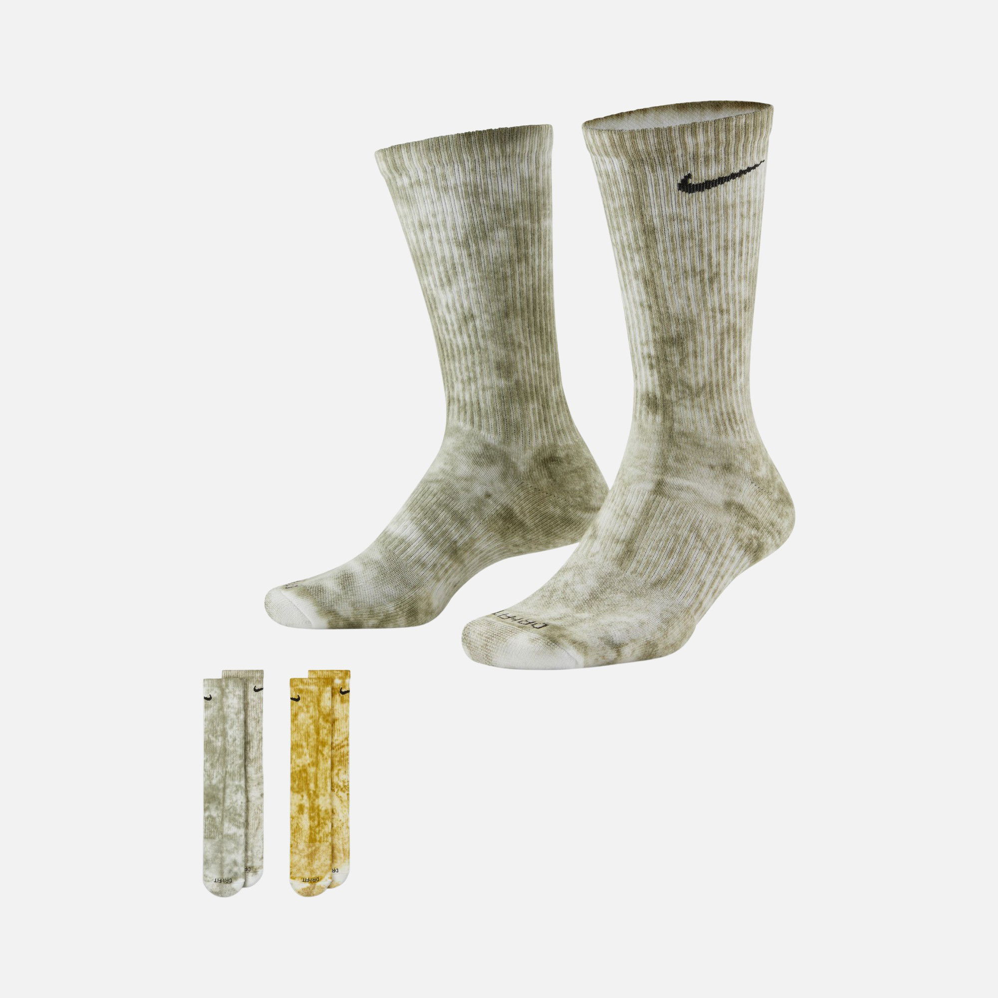 Nike Everyday Plus Cushioned Tie-Dye Crew (2 Pairs) Unisex Çorap